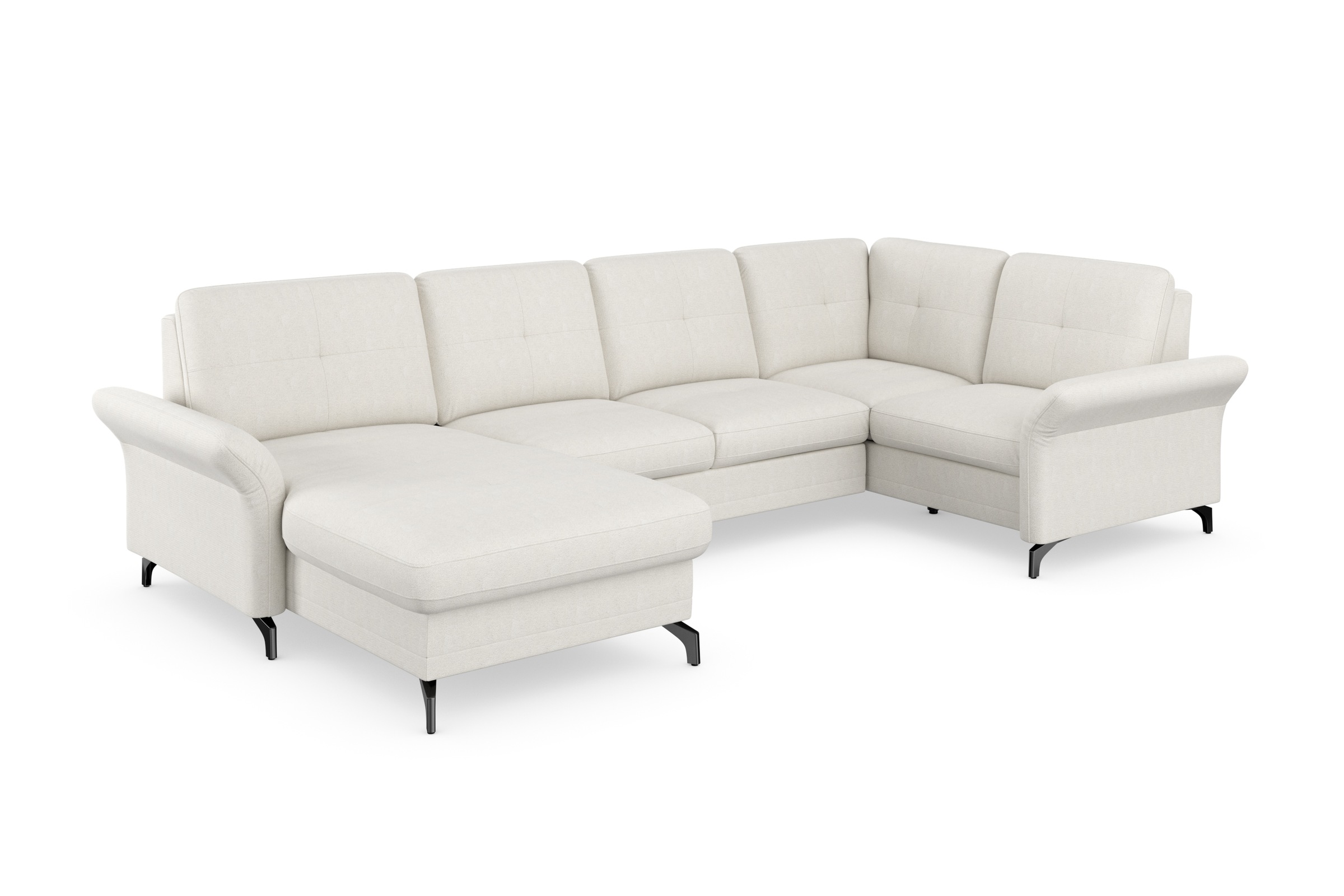 Home affaire Wohnlandschaft »Calando U-Form« wahlweise mit Bettfunktion, Be günstig online kaufen