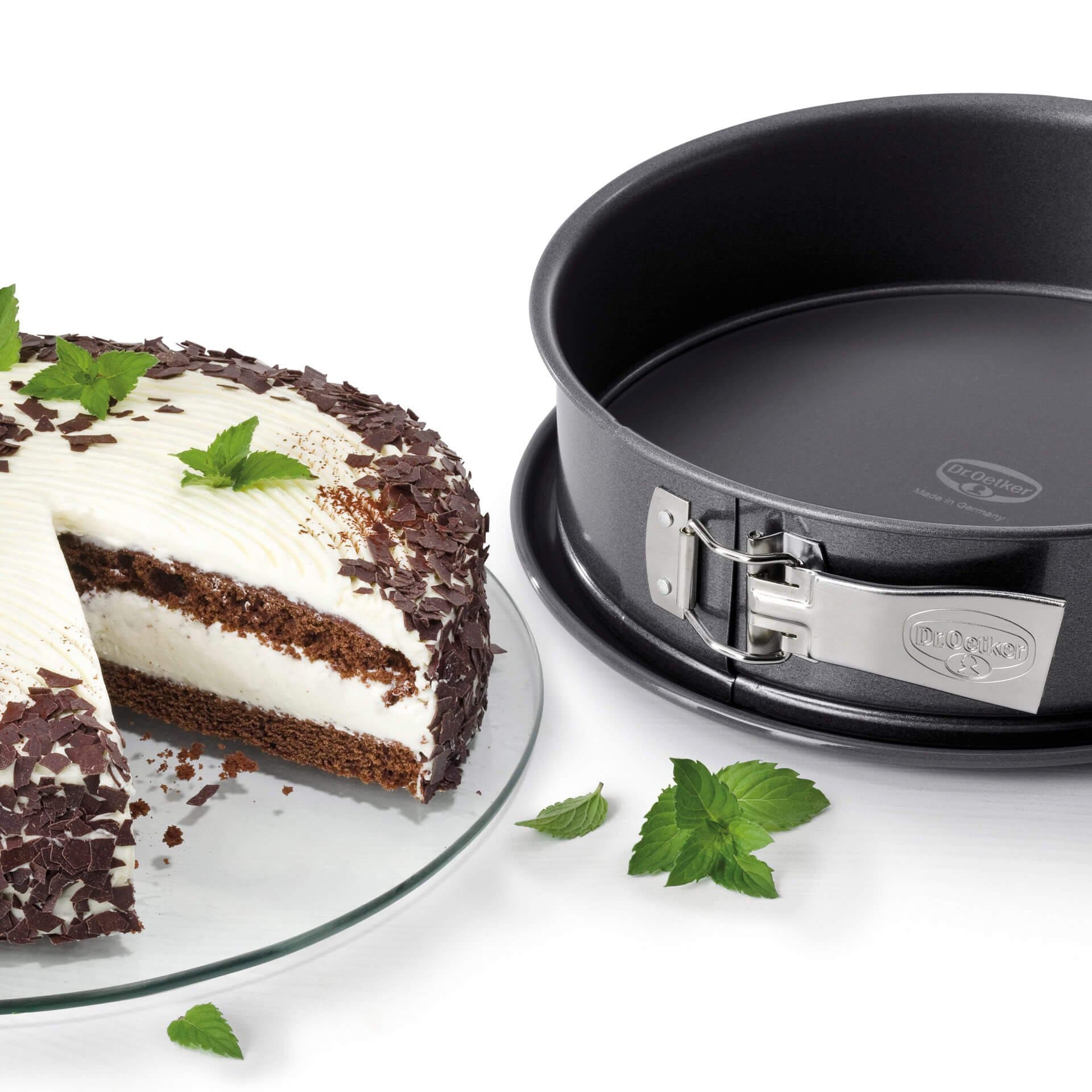 Dr. Oetker Küchenhelfer Springform »Back-Harmonie, mit Emaille-Servierboden« Antihaft, schnittfest, auslaufsicher, Made in Germany