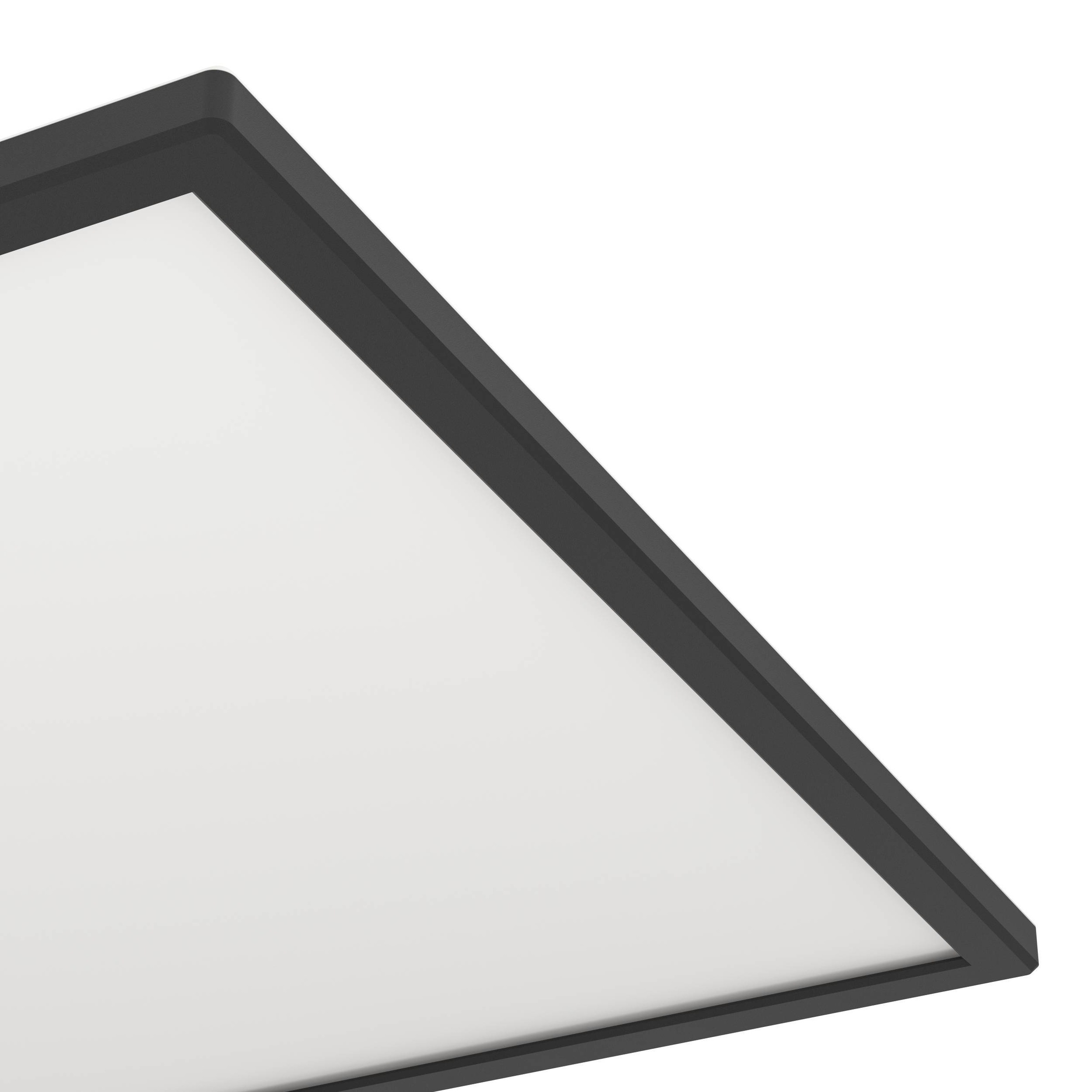 EGLO Deckenleuchte »Rovito-Z Deckenlampe, ZigBee 3.0, Kunststoff, Badezimmerlampe, IP44« LED-Modul 1 Stk. Kaltweiß | RGB Wand-/Deckenleuchte - L50 x B50 x H3,2 cm - schwarz - 17W inkl.