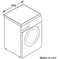 BOSCH Waschmaschine, WUU28TA8, 8 kg, 1400 U/min