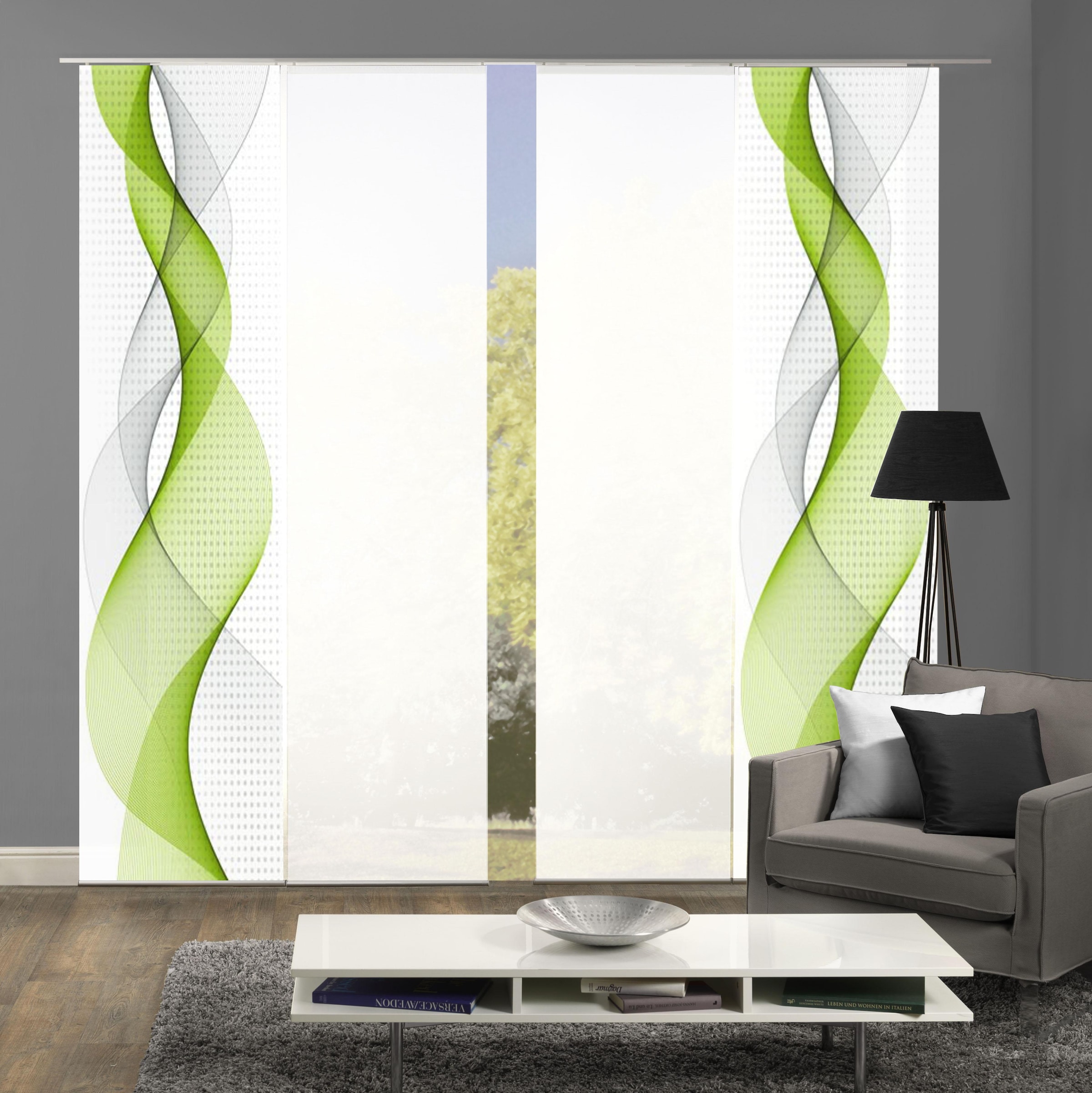 St.), 4ER »OPALIA HxB: Schiebegardine 245x60 HOME (4 SET«, bestellen online WOHNIDEEN