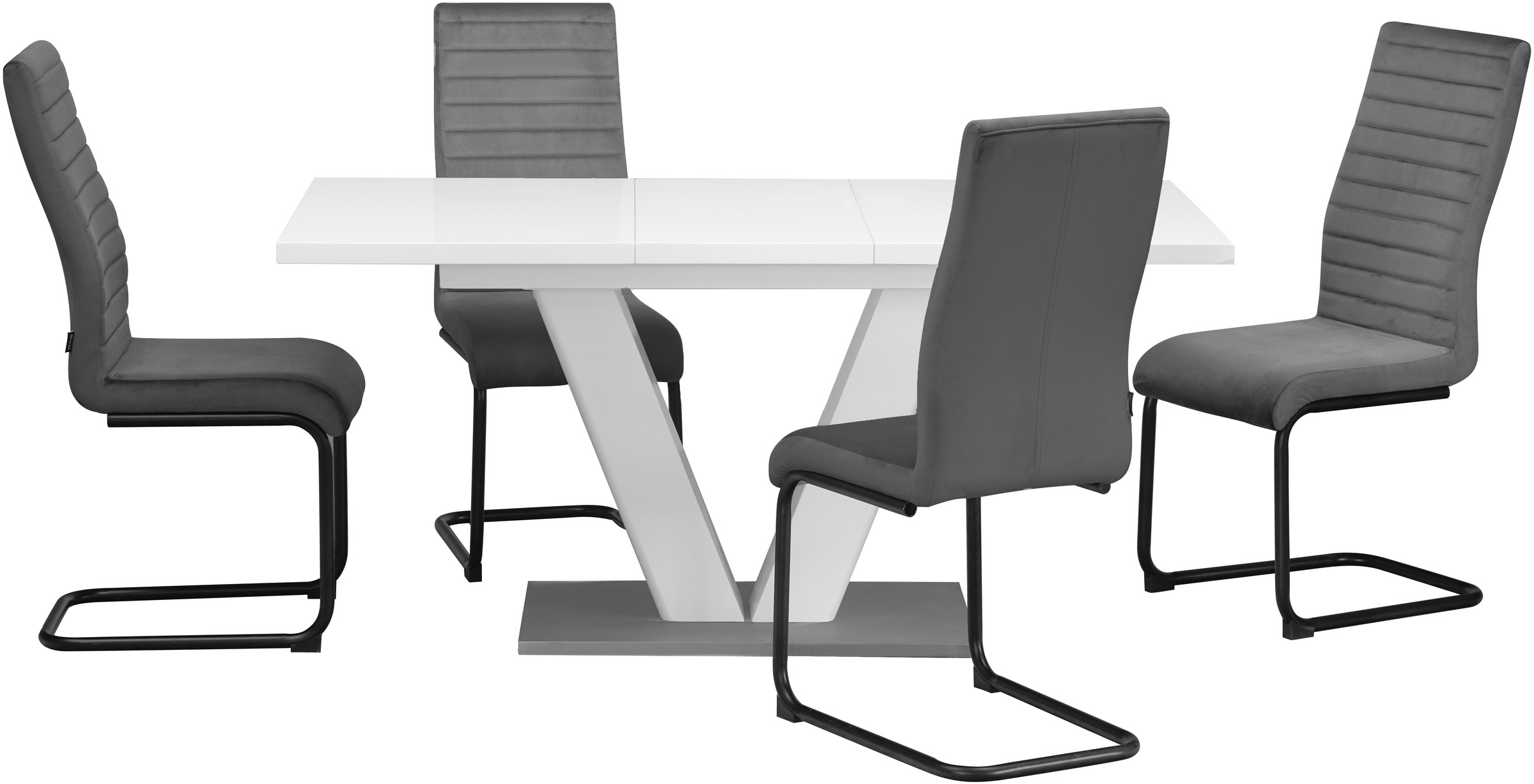 Home affaire Essgruppe »Elbach Ausziehtisch«, (Set, 5 tlg.), ausziehbar 120 günstig online kaufen