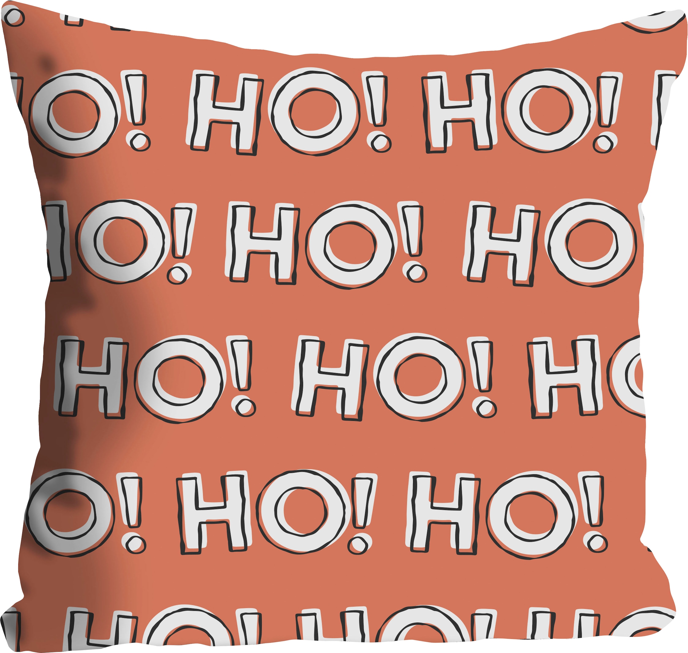 queence Dekokissen »HO! HO! HO!«, Kissenhülle,Ho Ho Ho,Weihnachten,Festlich günstig online kaufen