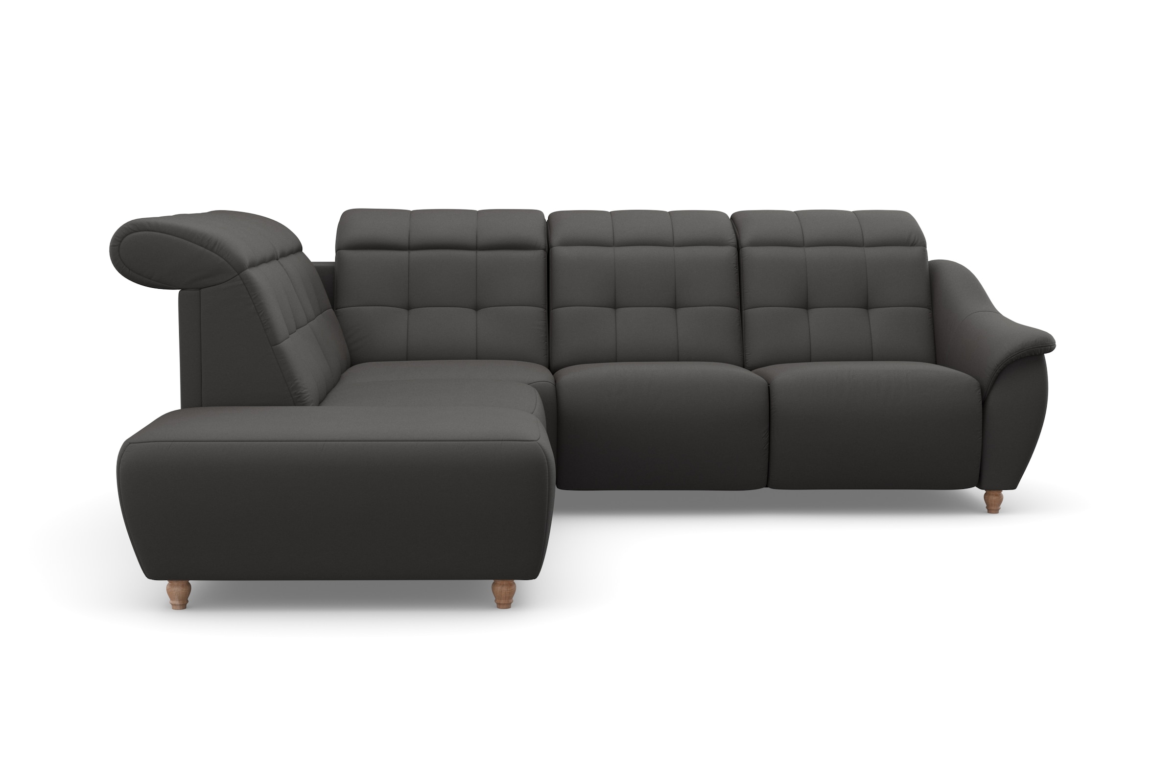 Home affaire Ecksofa »Boston L-Form«, Kopfteilverstellung an jeder Sitzfläche, wahlweise Relaxfunktion