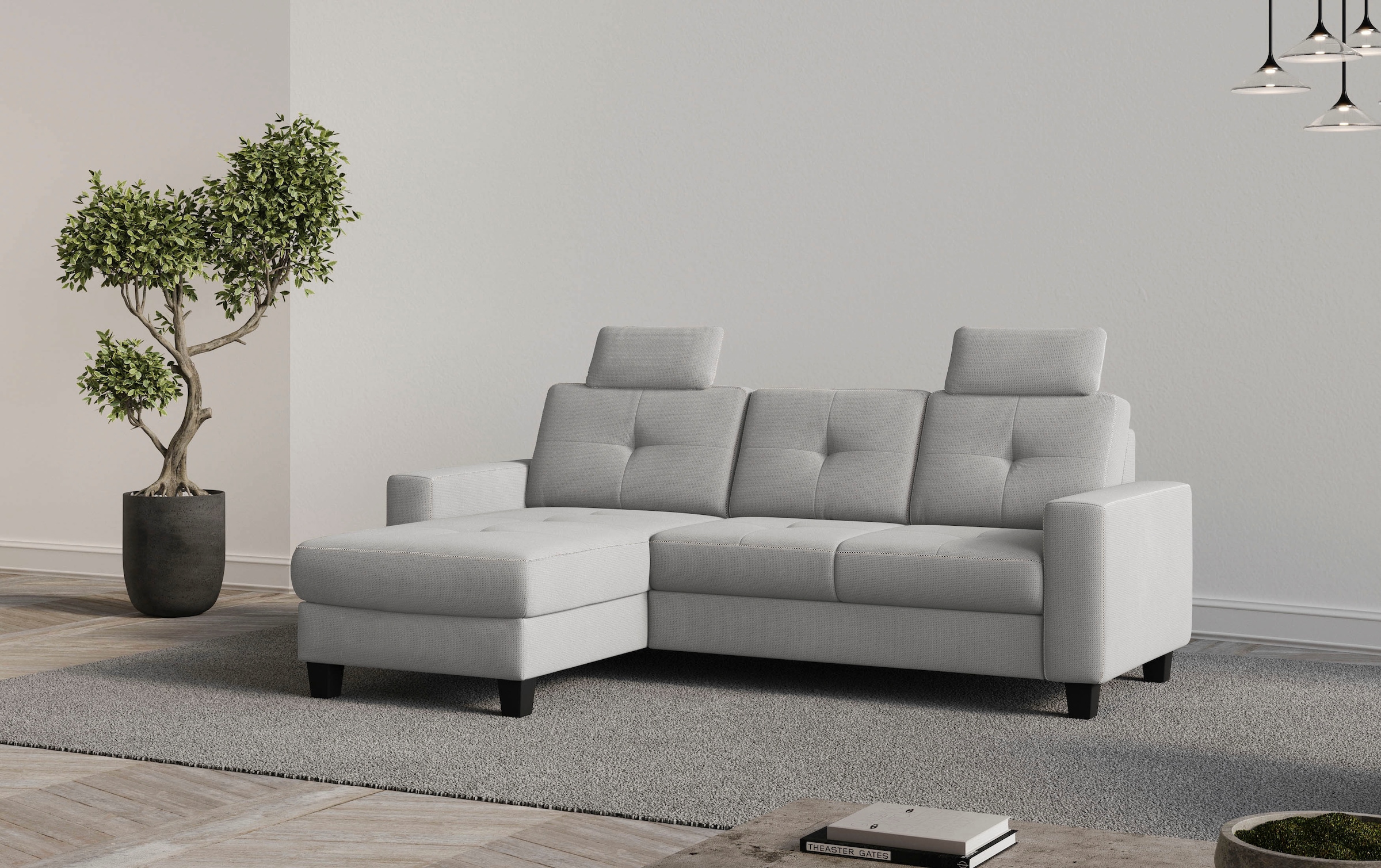 Places of Style Ecksofa "Varese", wahlweise mit Bettfunktion und Bettkasten günstig online kaufen