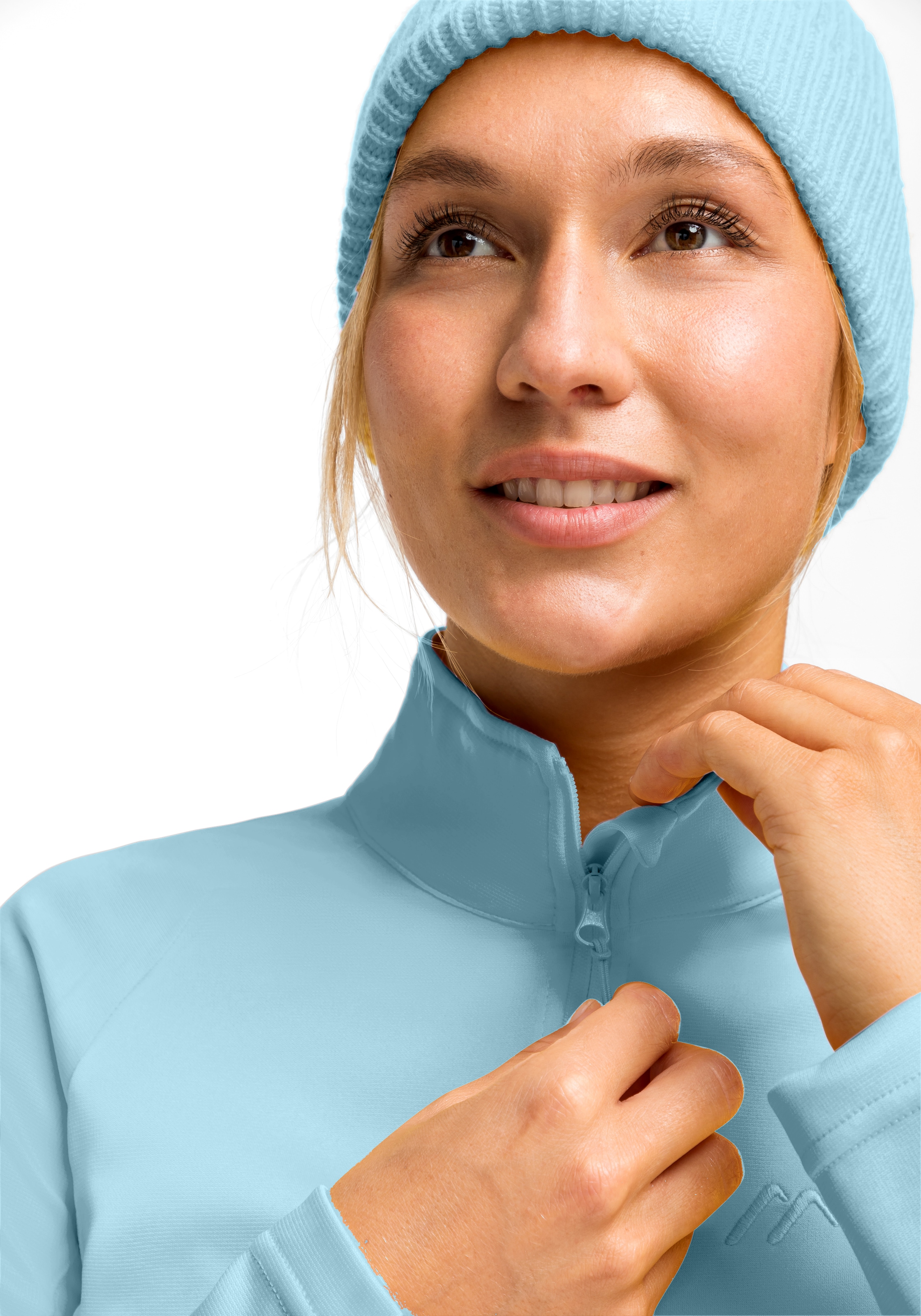 Maier Sports Fleecepullover »Eva«, Damen Fleece, funktioneller Midlayer, Half-Zip, Regular Fit
