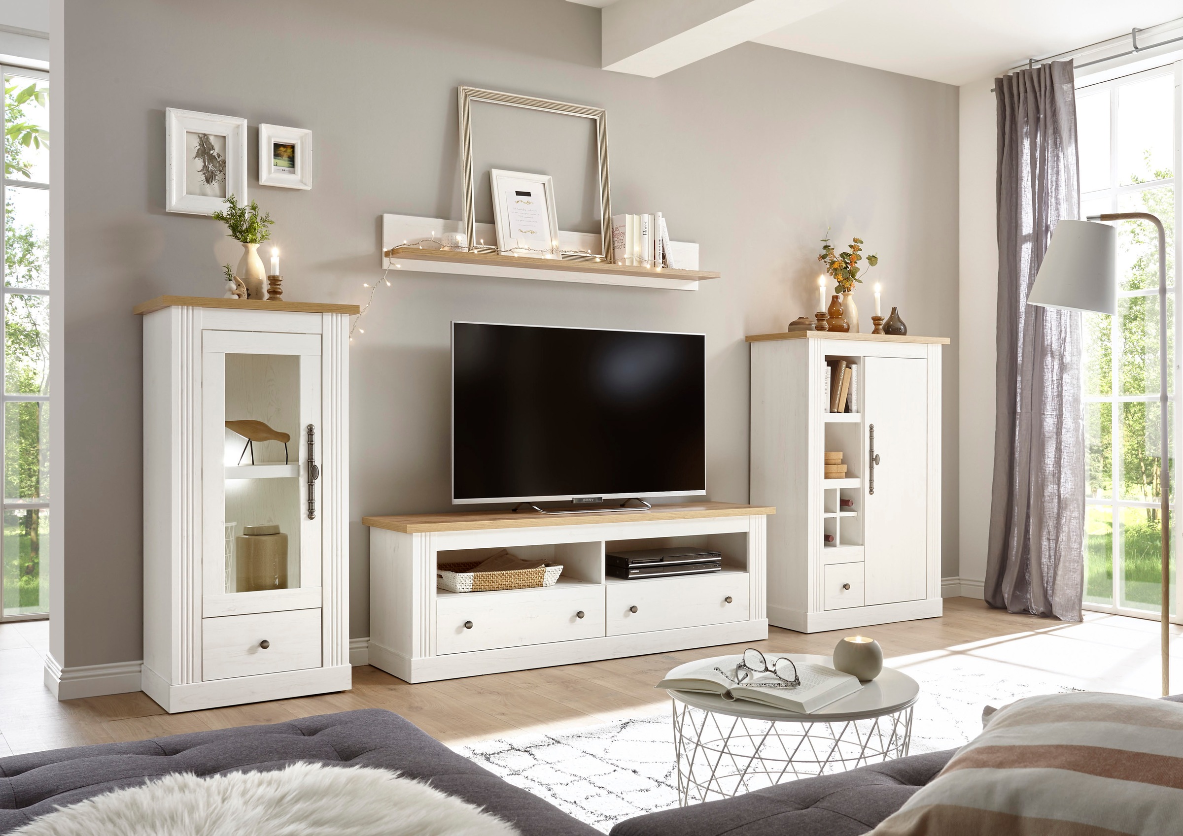 Home affaire Wohnwand »Westminster BESTSELLER!« Set, Vitrine, Lowboard, Kom günstig online kaufen