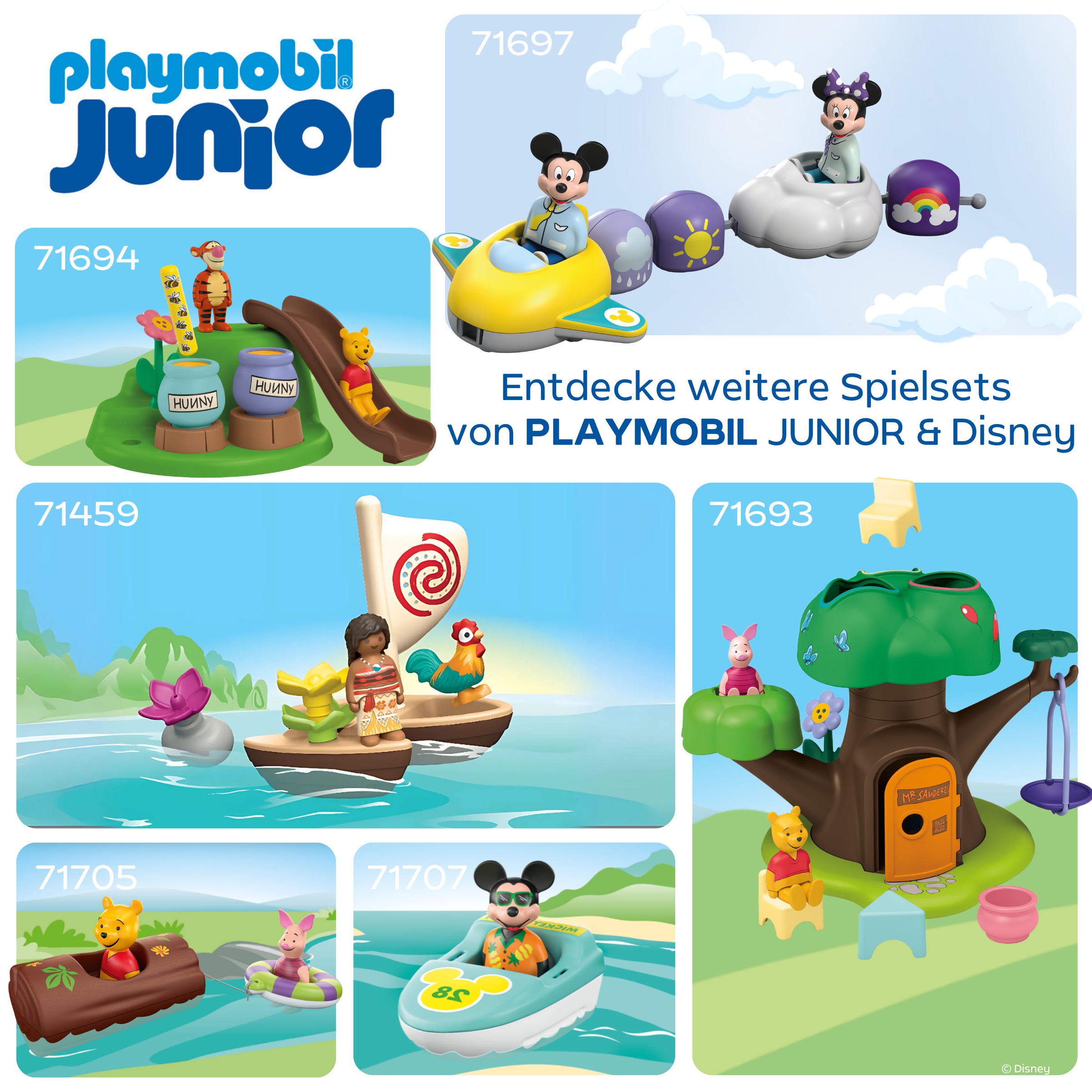 Playmobil® Konstruktions-Spielset »Mickys & Minnies Wolkenflug (71697), JUNIOR & Disney«, (7 St.), Made in Europe