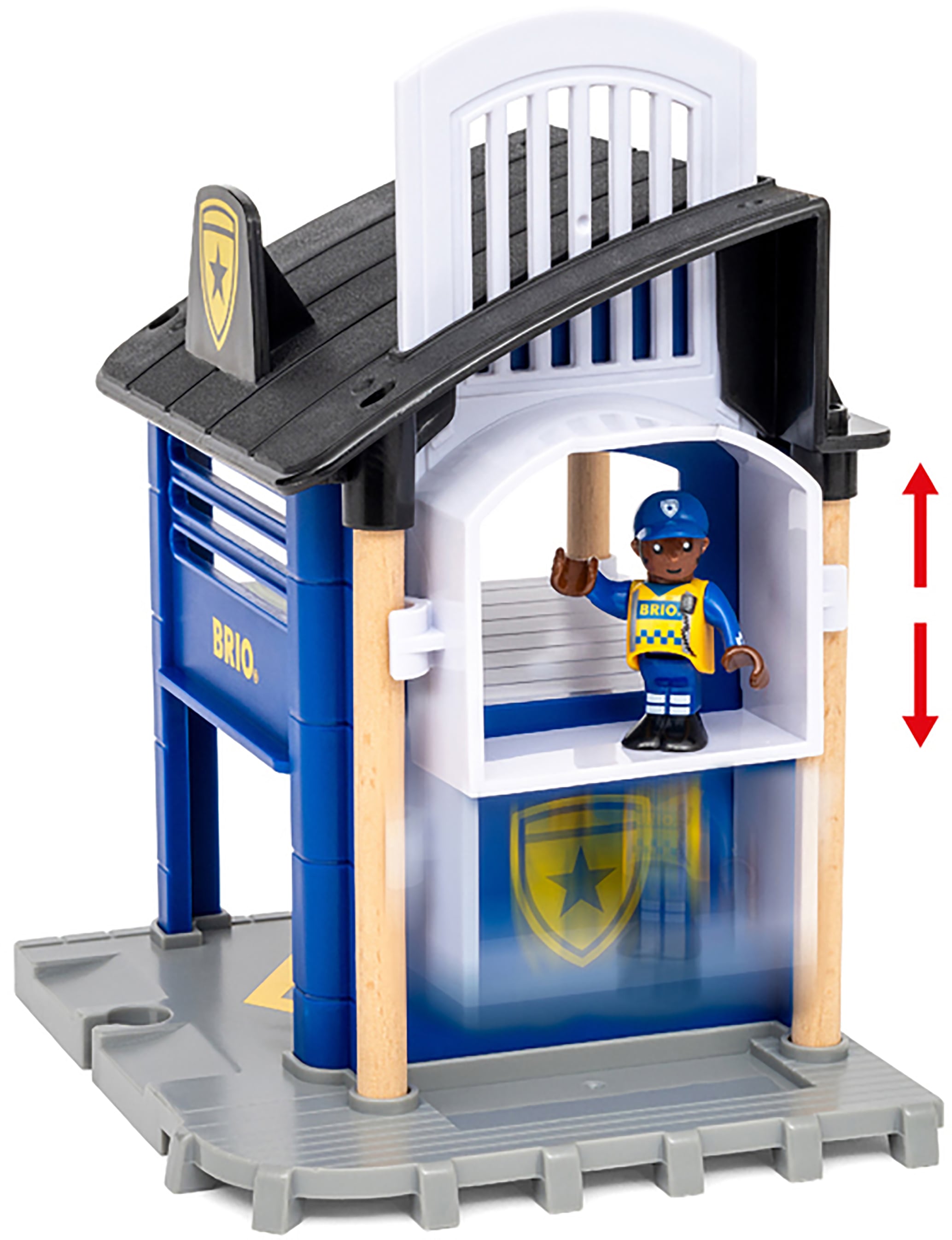 BRIO® Spielzeugeisenbahn-Erweiterung »BRIO® WORLD, Polizei und Feuerwehr Set Deluxe«, (Set), mit Licht und Soundfunktion; FSC® - schützt Wald - weltweit