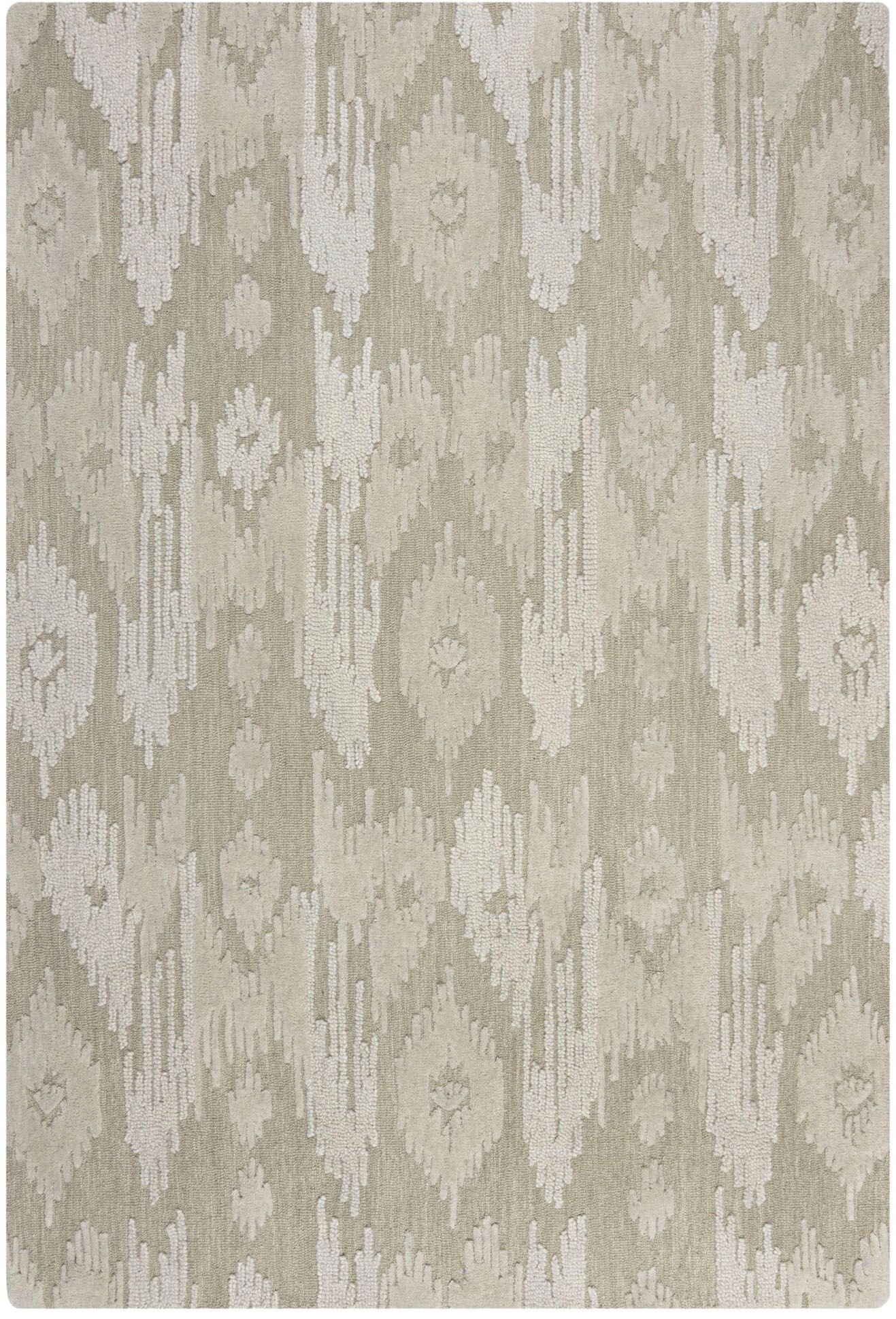 FLAIR RUGS Wollteppich »Dion Ikat«, rechteckig, 8 mm Höhe, mit modernem Ika günstig online kaufen