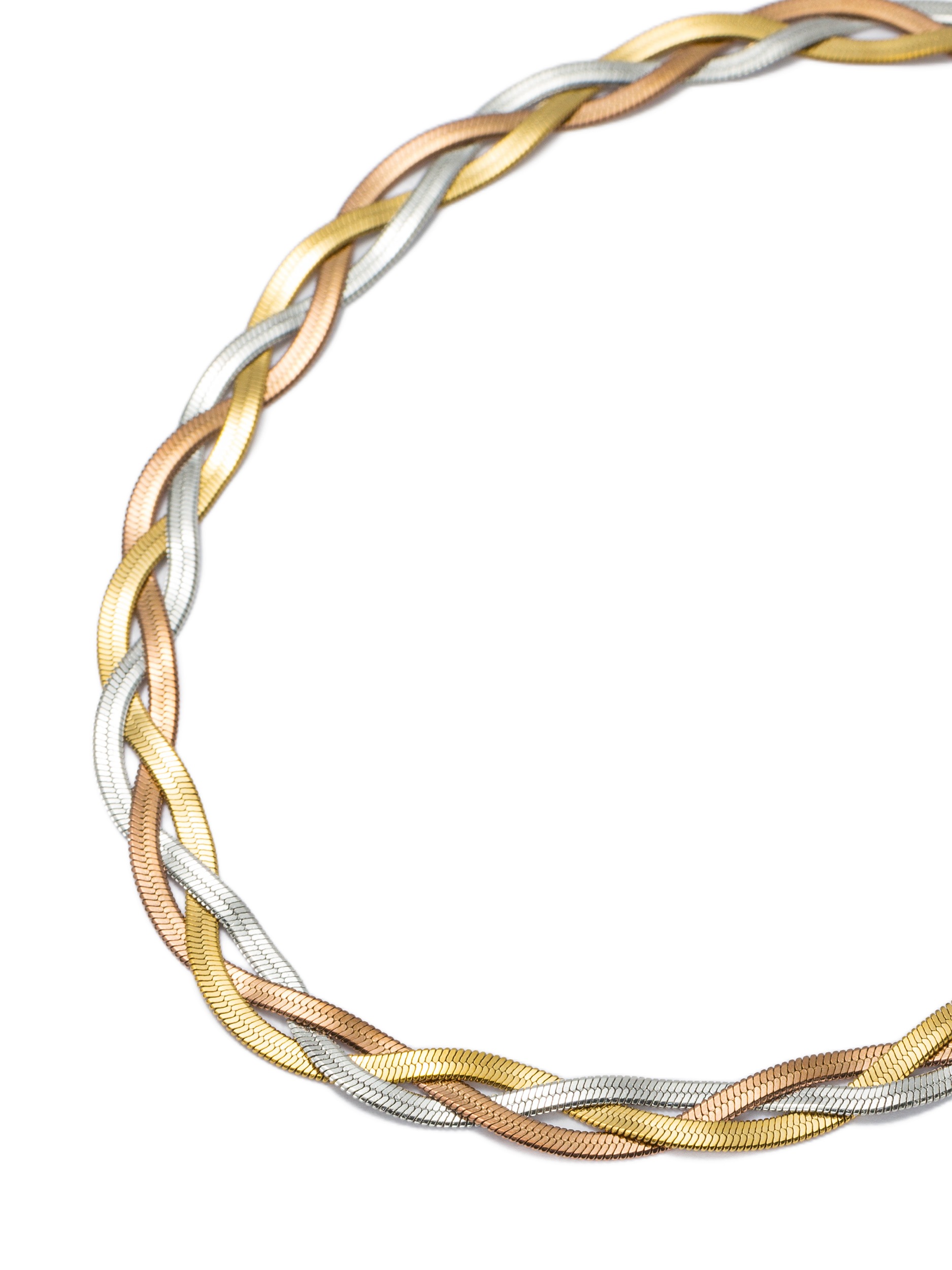 Aniston JEWELRY & WATCHES Collier »Schmuck Geschenk Edelstahl Halsschmuck Halskette Zopf« Made in Germany