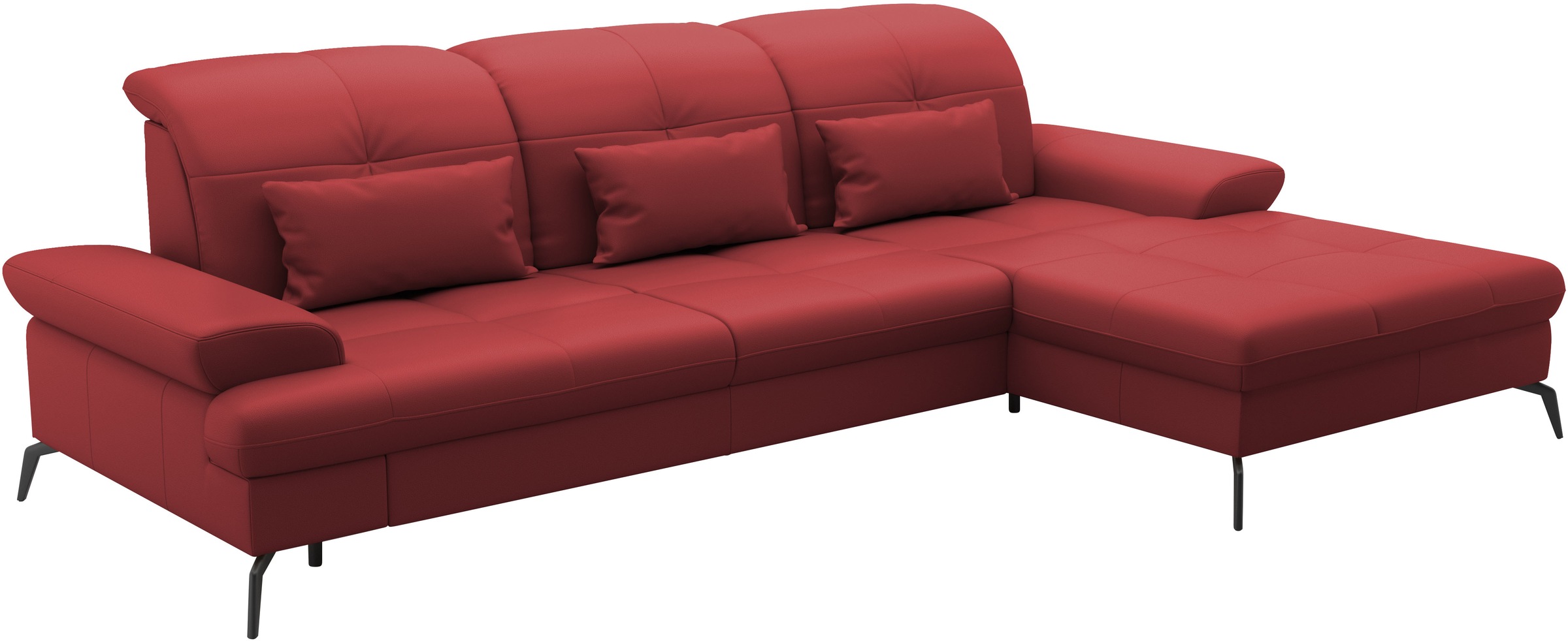 sit&more Ecksofa »Amica, L-Form, inkl. Sitztiefenverstellung & Armteilverstellung«, wahlweise mit Bettfunktion, Bettkasten und Kopfteilverstellung