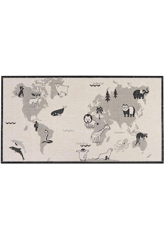 Primaflor-Ideen in Textil Kinderteppich »LINIA - Weltkarte«, rechteckig, 3 mm Höhe,... kaufen