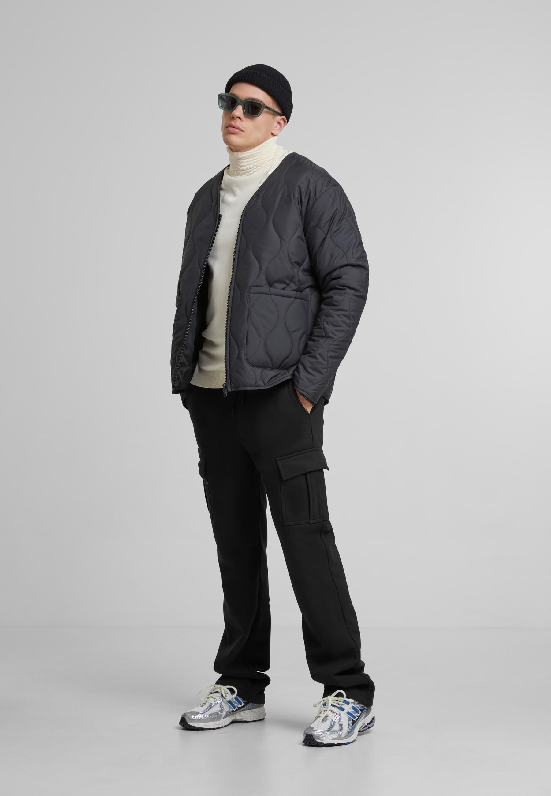 URBAN CLASSICS Winterjacke »Urban Classics Padded Quilting Jacket« 1 Stk. tlg. ohne Kapuze