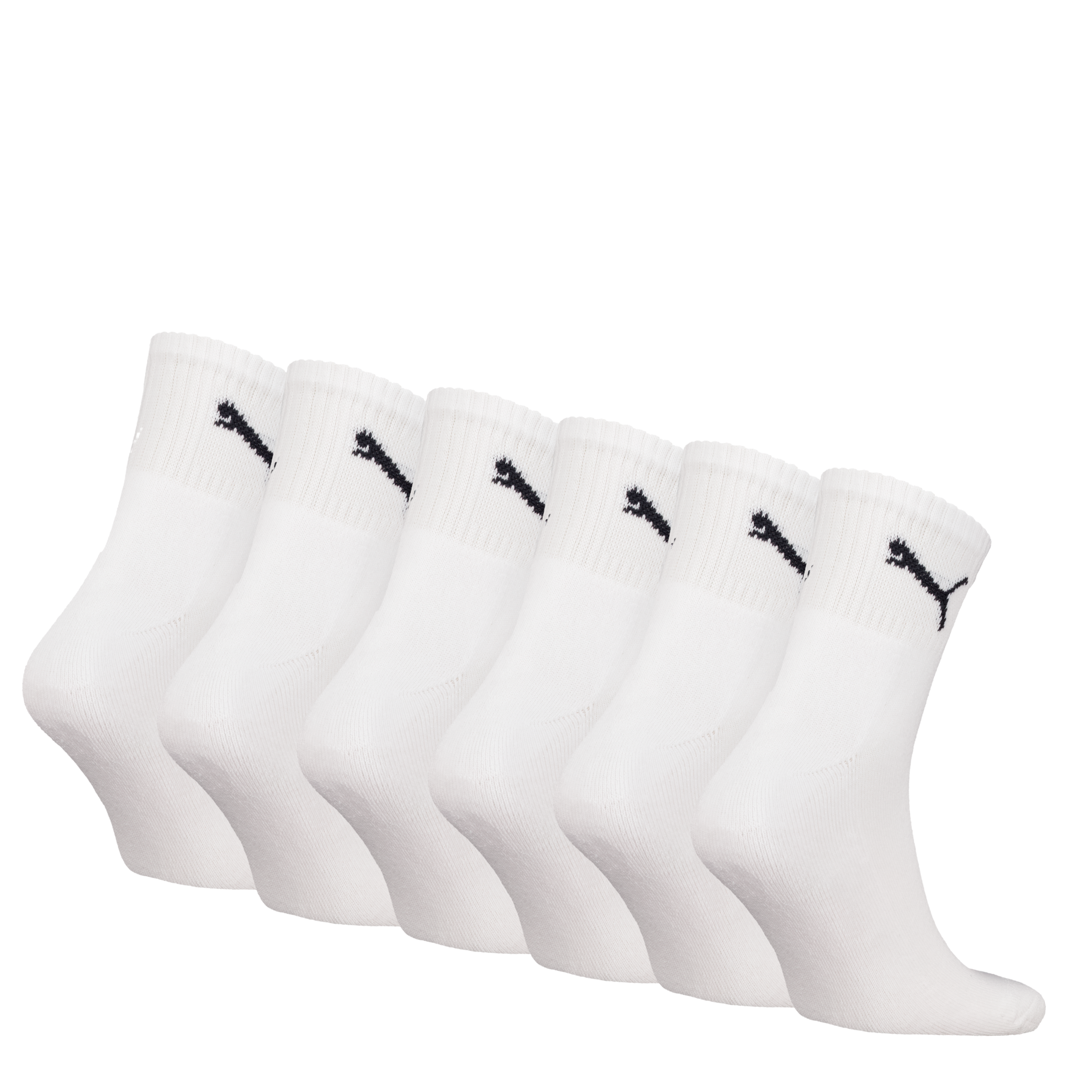 PUMA Socken »PUMA SHORT CREW 6P UNISEX ECOM« 6 Paar,  Gepolsterte Sohle für Stoßdämpfung und zusätzlichen Komfort