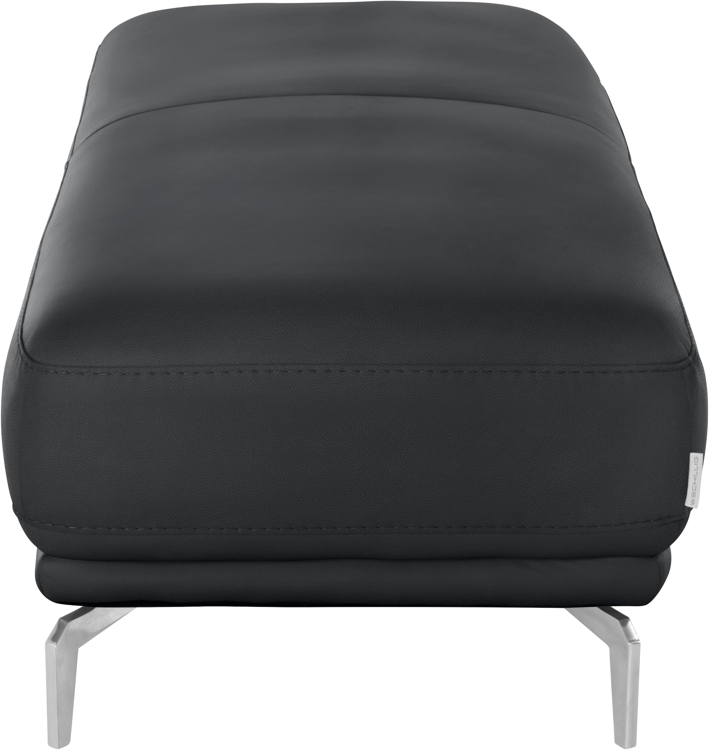 W.SCHILLIG Hocker »montanaa«, mit Metallfüßen in Chrom glänzend, Breite 141 cm