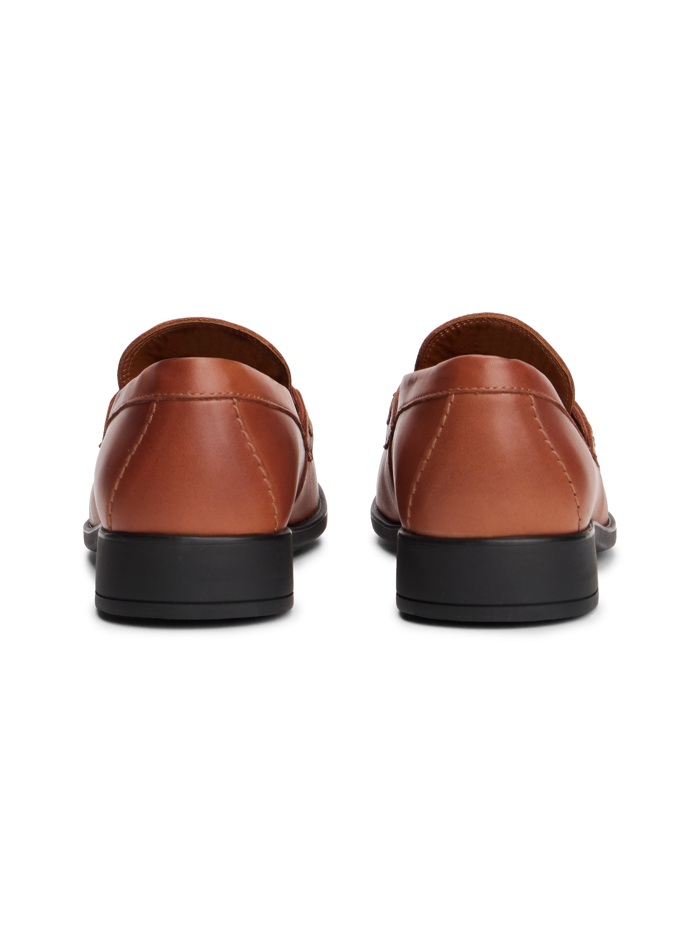 Tommy Hilfiger Loafer »TH LOGO LEATHER LOAFER«, Blockabsatz, Slipper, Businessschuh mit TH-Schmuckspange