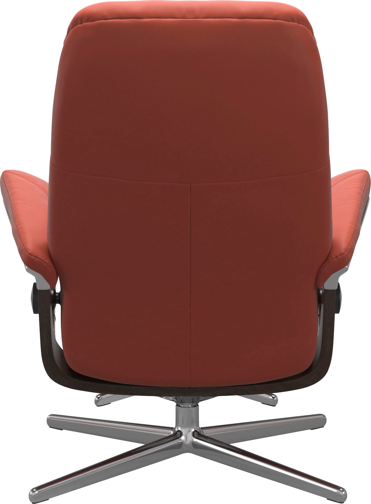 Stressless® Relaxsessel »Consul«, (Set, Relaxsessel mit Hocker), mit Hocker, mit Cross Base, Größe S, M & L, Holzakzent Wenge