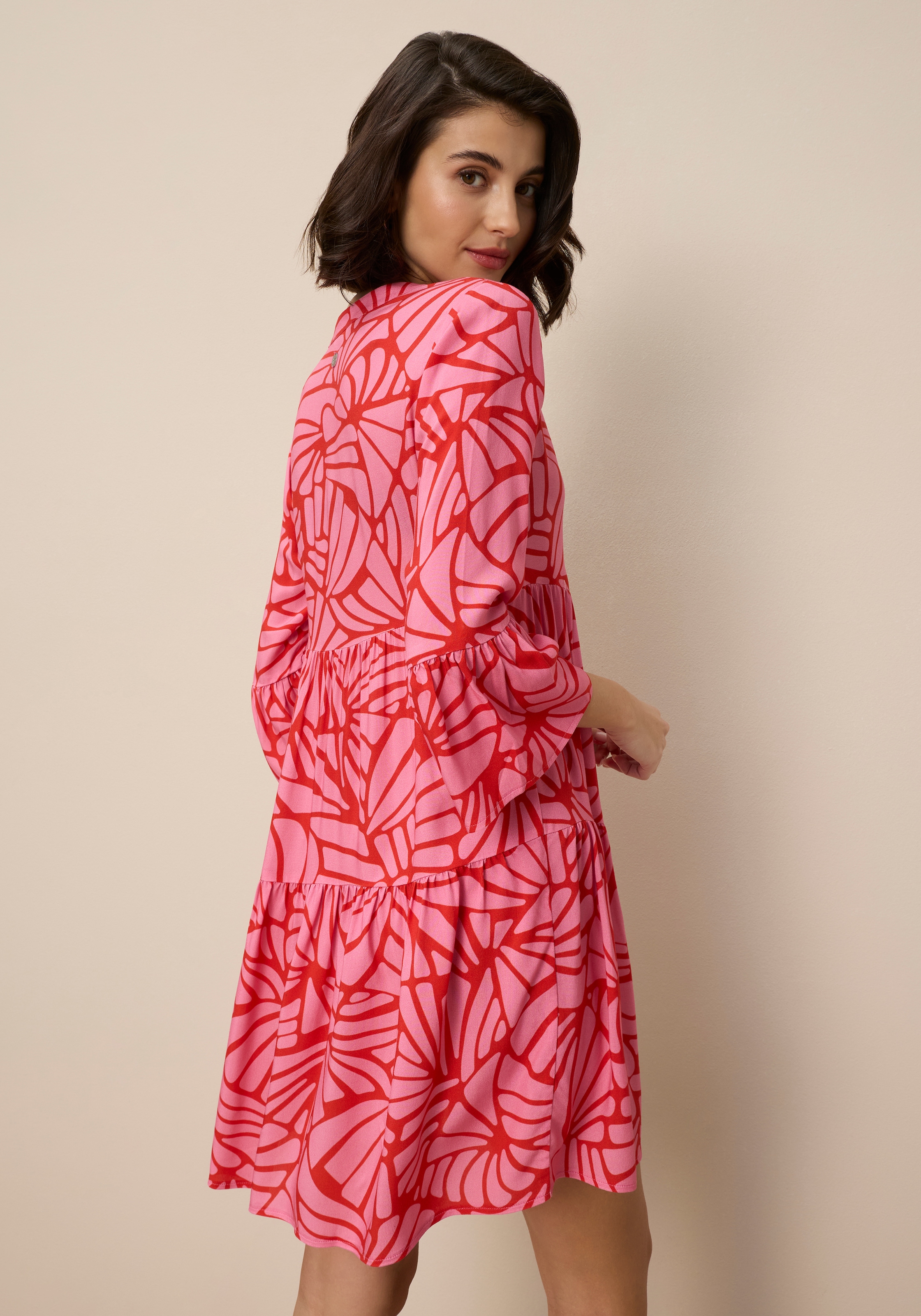 Tamaris Sommerkleid aus Viskose, für Frühling und Sommer, Mini-Länge