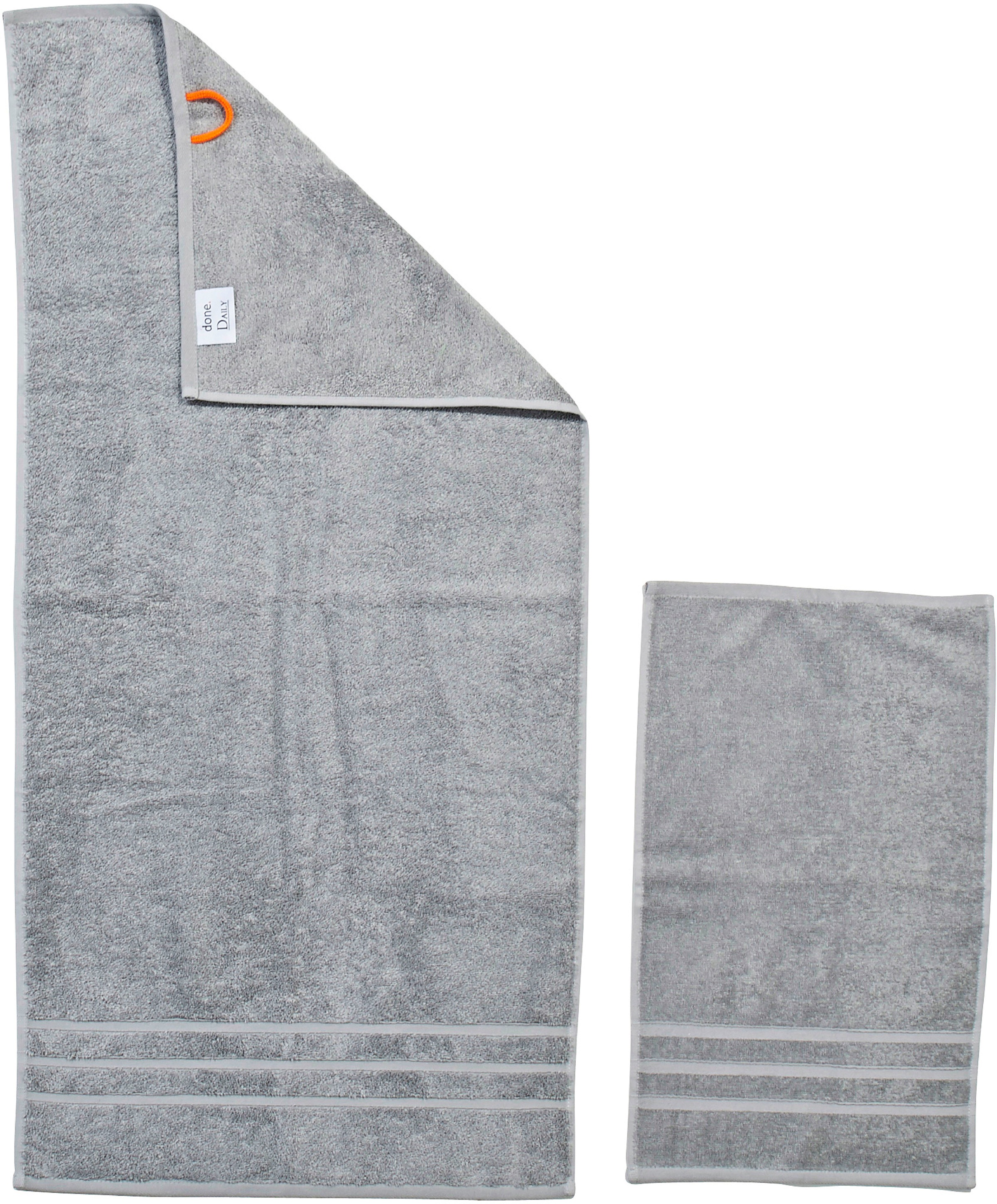 done.® Handtuch Set »Daily Uni«, (Set, 4 St., 2 Gästetücher (30x50 cm)-2 Ha günstig online kaufen