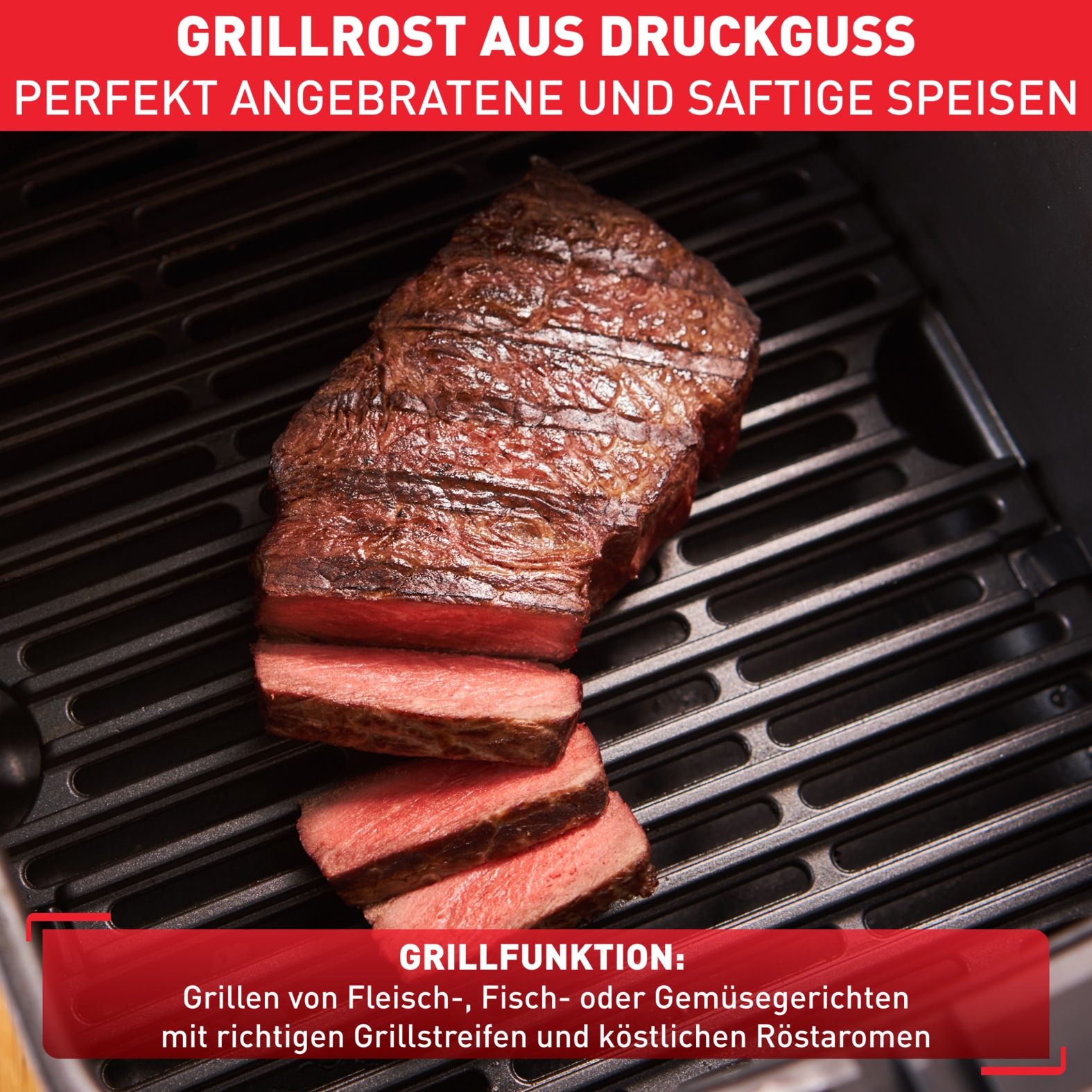 Tefal Heißluftfritteuse »Easy Fry & Grill Precision«, 1550 W, XL Kapazität, 8 Programme, weniger Fett, Druckguss-Grillrost, EY5058