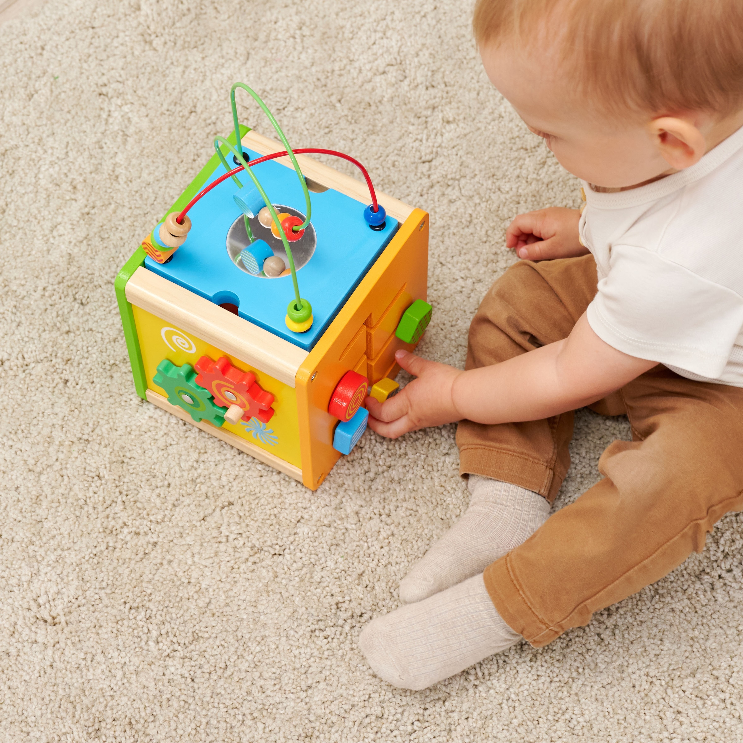 Eichhorn Motorikwürfel »Kleiner Spiel- und Lernwürfel« mit abnehmbarer Motorikschleife