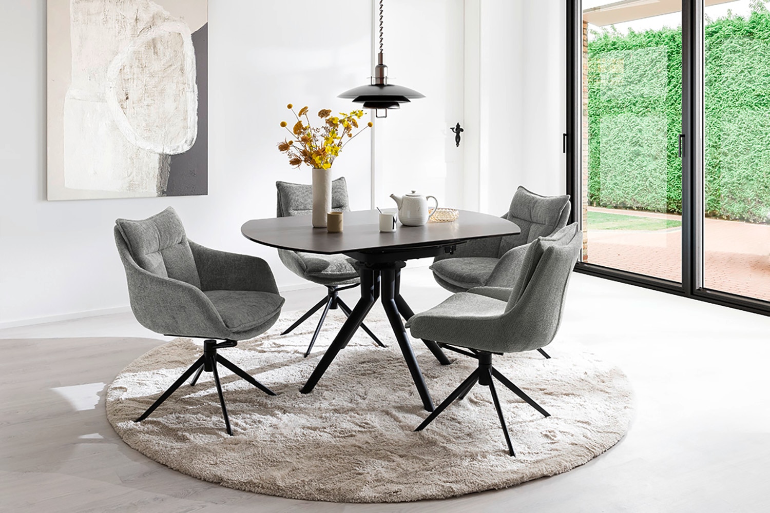 MCA furniture Esszimmerstuhl, Strukturstoff, (2er-Set), drehbar 360°, Dreh- günstig online kaufen