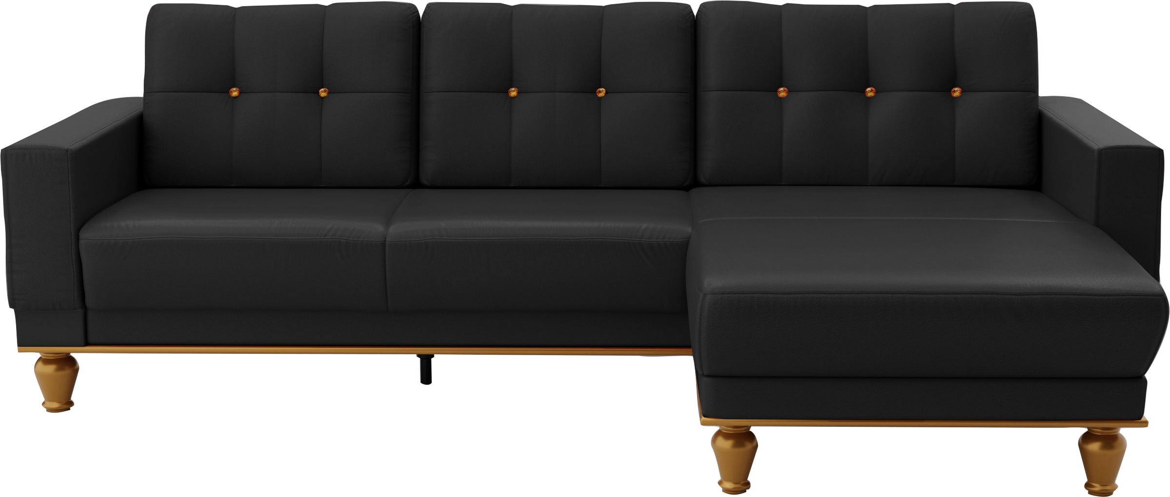 sit&more Ecksofa »Orient 5 V L-Form«, mit Strass-Stein, wahlweise mit Bettf günstig online kaufen