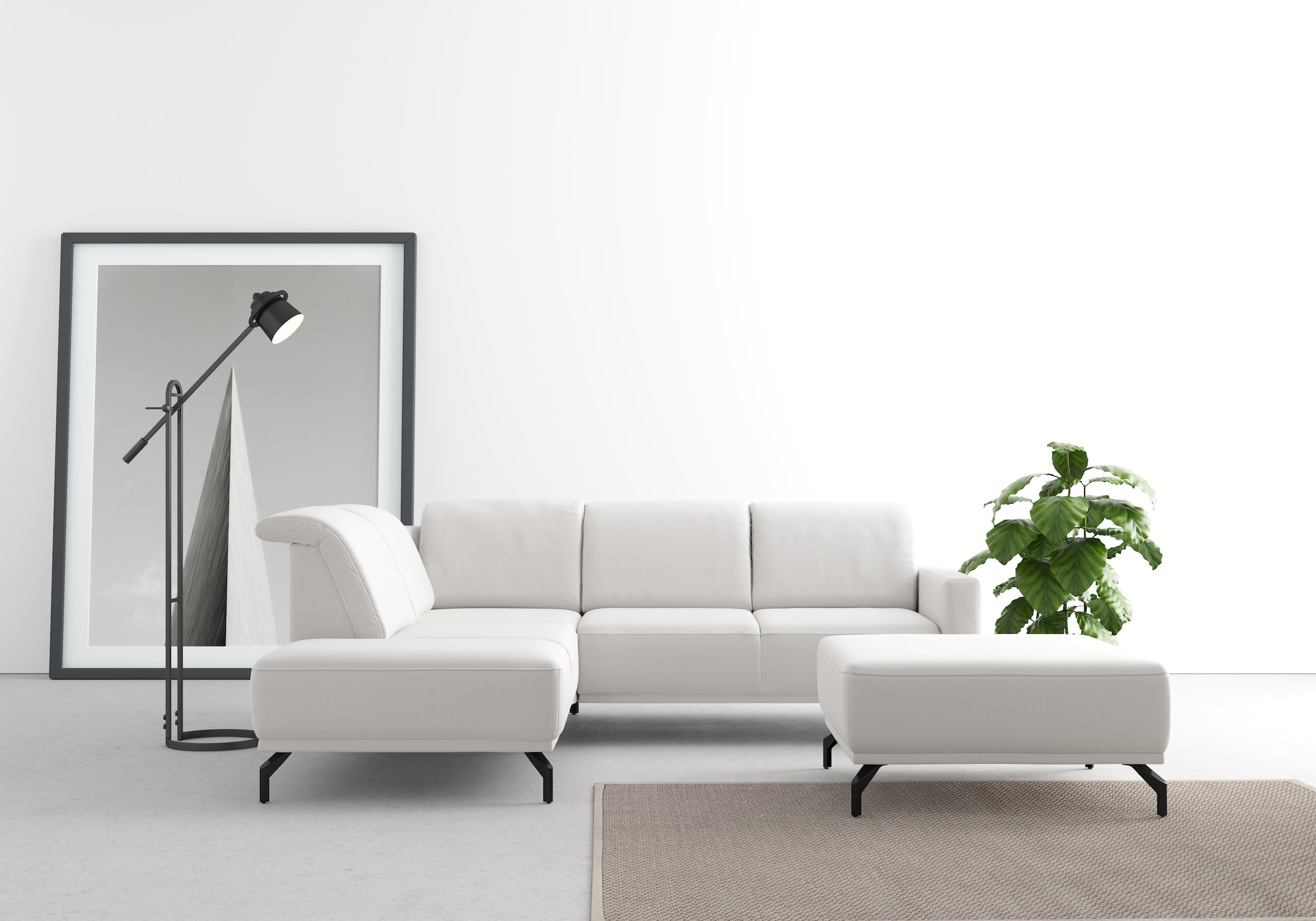 sit&more Ecksofa »Bailando L-Form«, wahlweise mit Kopfteilverstellung und V günstig online kaufen