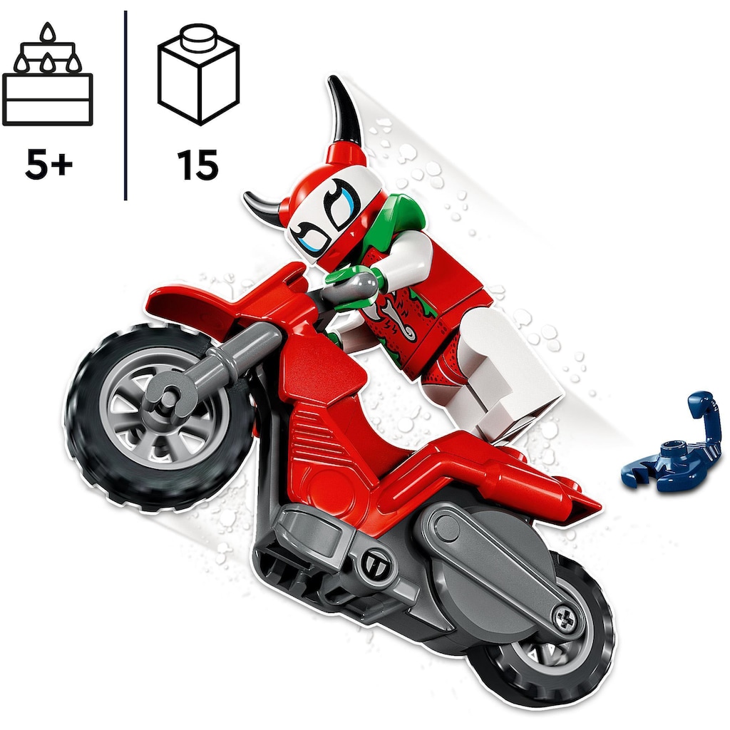 LEGO® Konstruktionsspielsteine »Skorpion-Stuntbike (60332), LEGO® City Stuntz«, (15 St.)