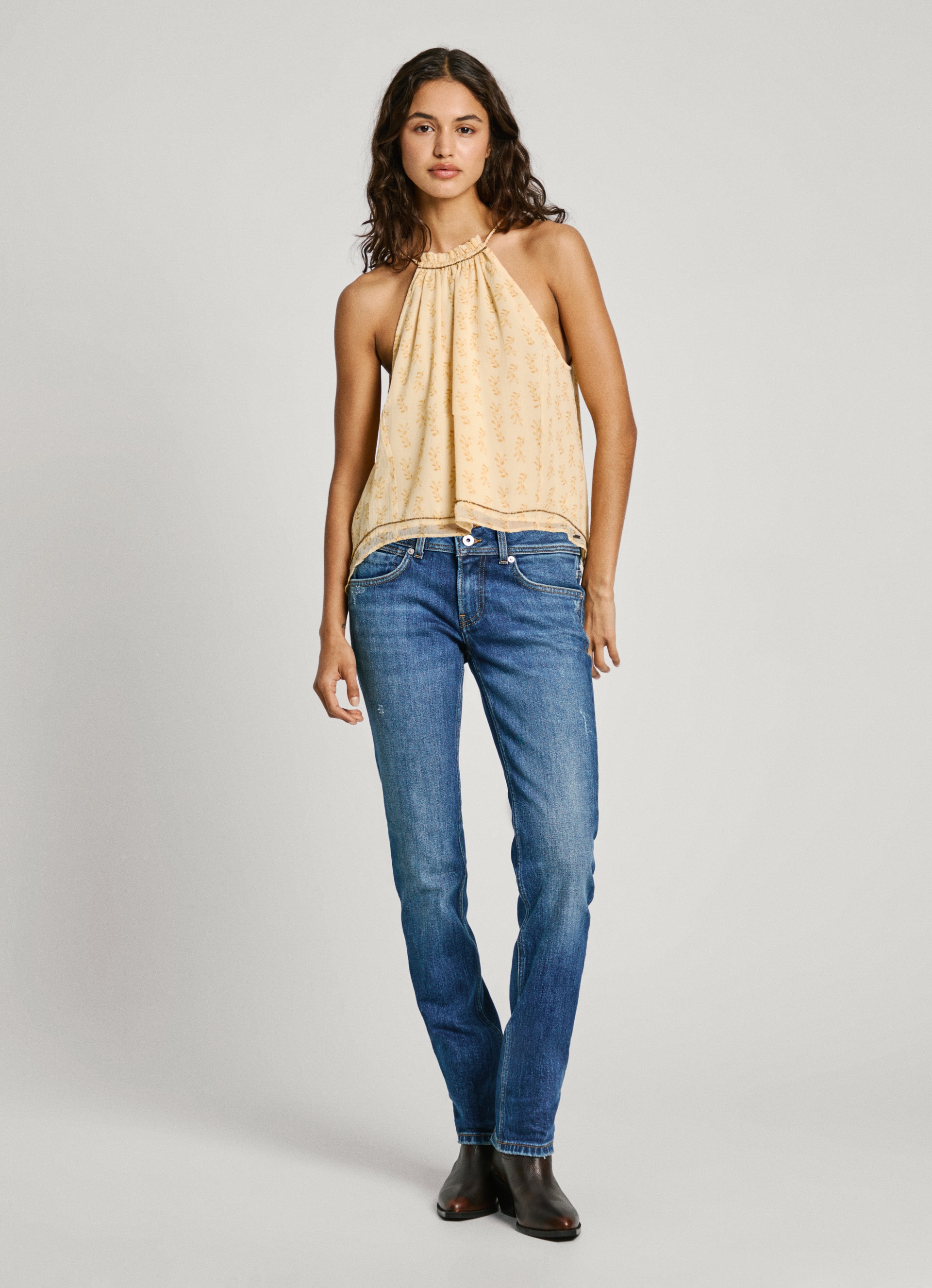 Pepe Jeans Slim-fit-Jeans »SLIM JEANS LW« mit doppeltem Knopfverschluss
