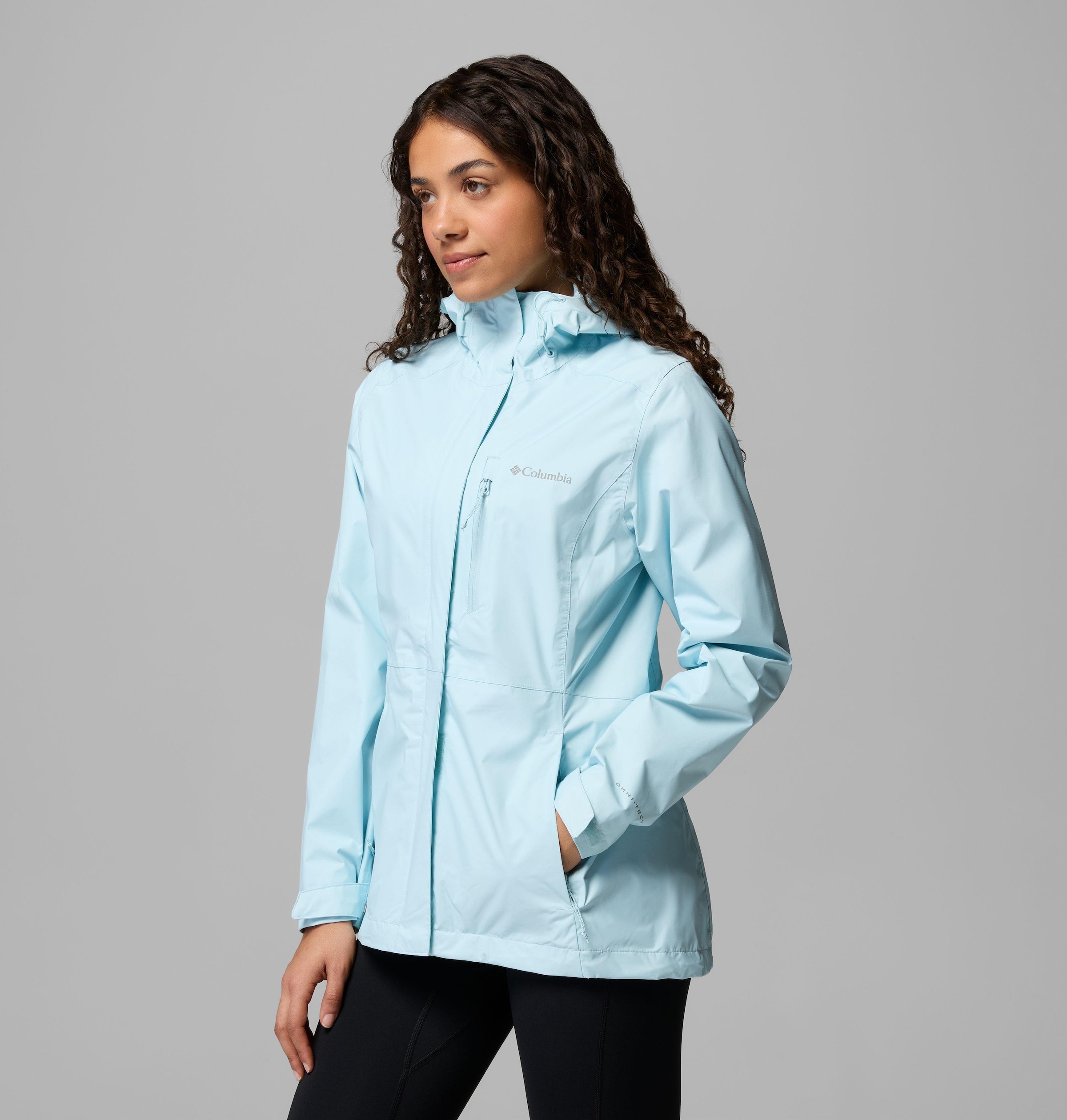 Columbia Regenjacke »Pouring Adventure III Jacket« mit Kapuze sportlicher Stil, wasserdichtes und winddichtes Material