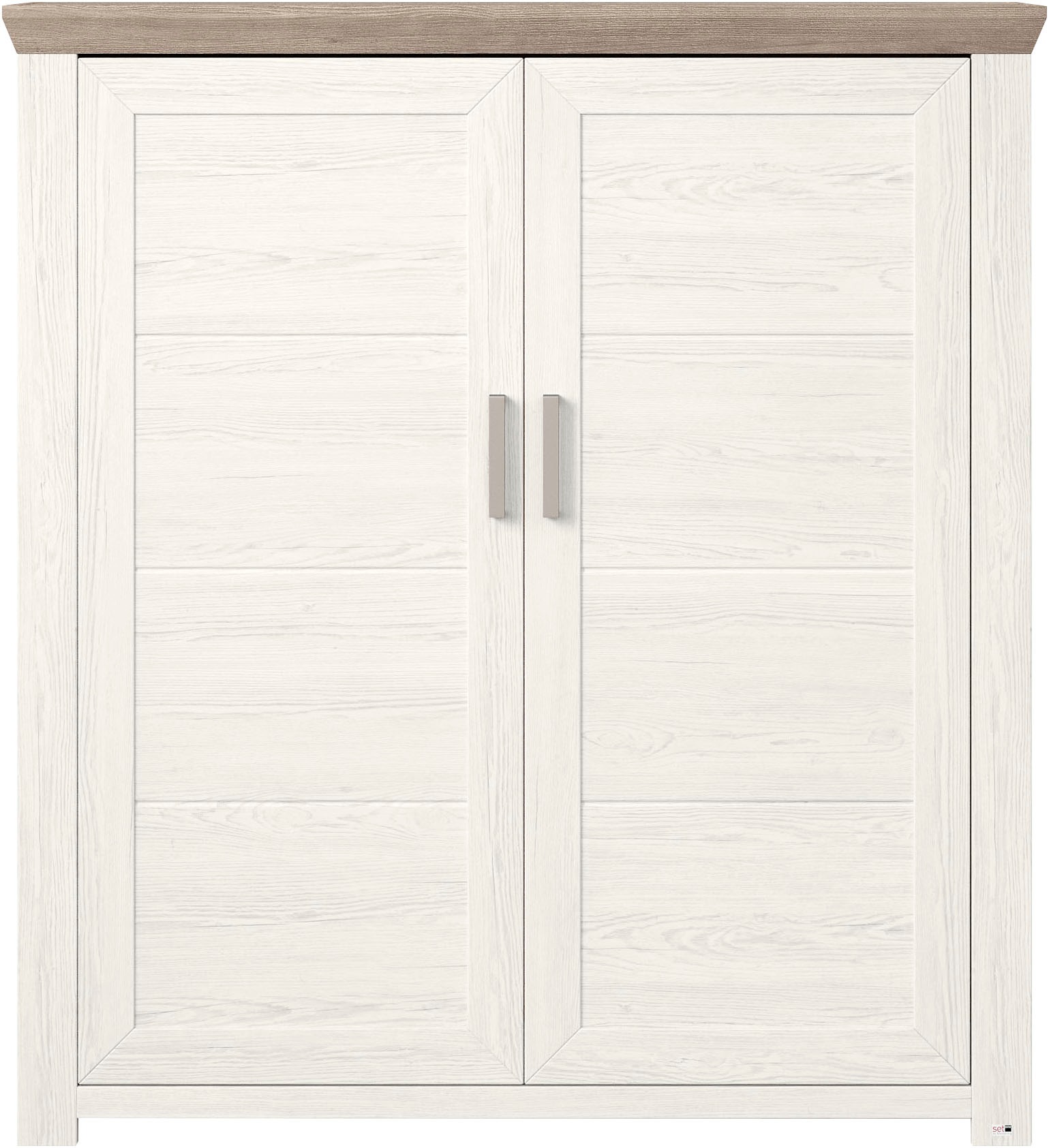 set one by Musterring Highboard »York«, Typ 19, mit 3 Schubkästen und Flaschenregal, Landhausstil, B 129cm