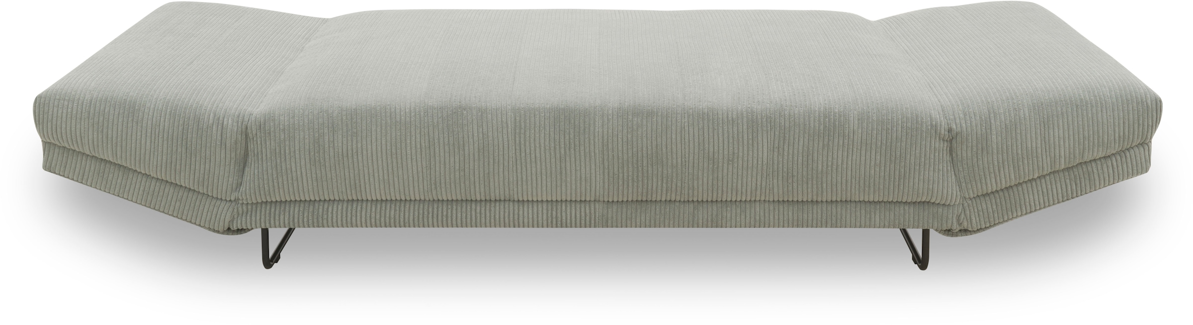INOSIGN Schlafsofa »Jadelyn mit klappbaren Armlehnen,«, Federkern, Cord-Bezug, incl. 2 Armlehnkissen, Liegefläche 97x250 cm