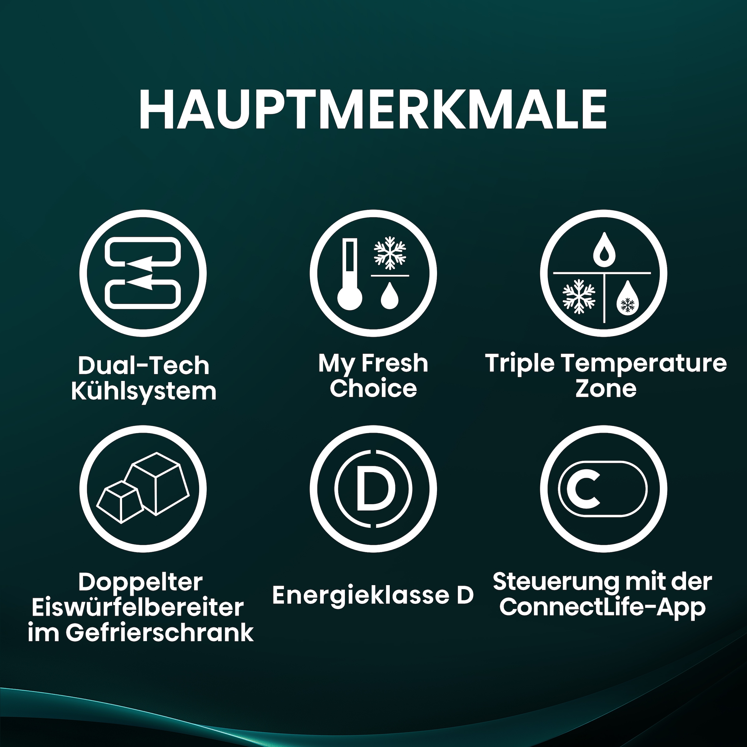 Hisense Multi Door »RQ5P640SYKD« 179 cm hoch 91 cm breit DualTech-Kühlsystem, MetalCooling, Wasser-/Eisspender
