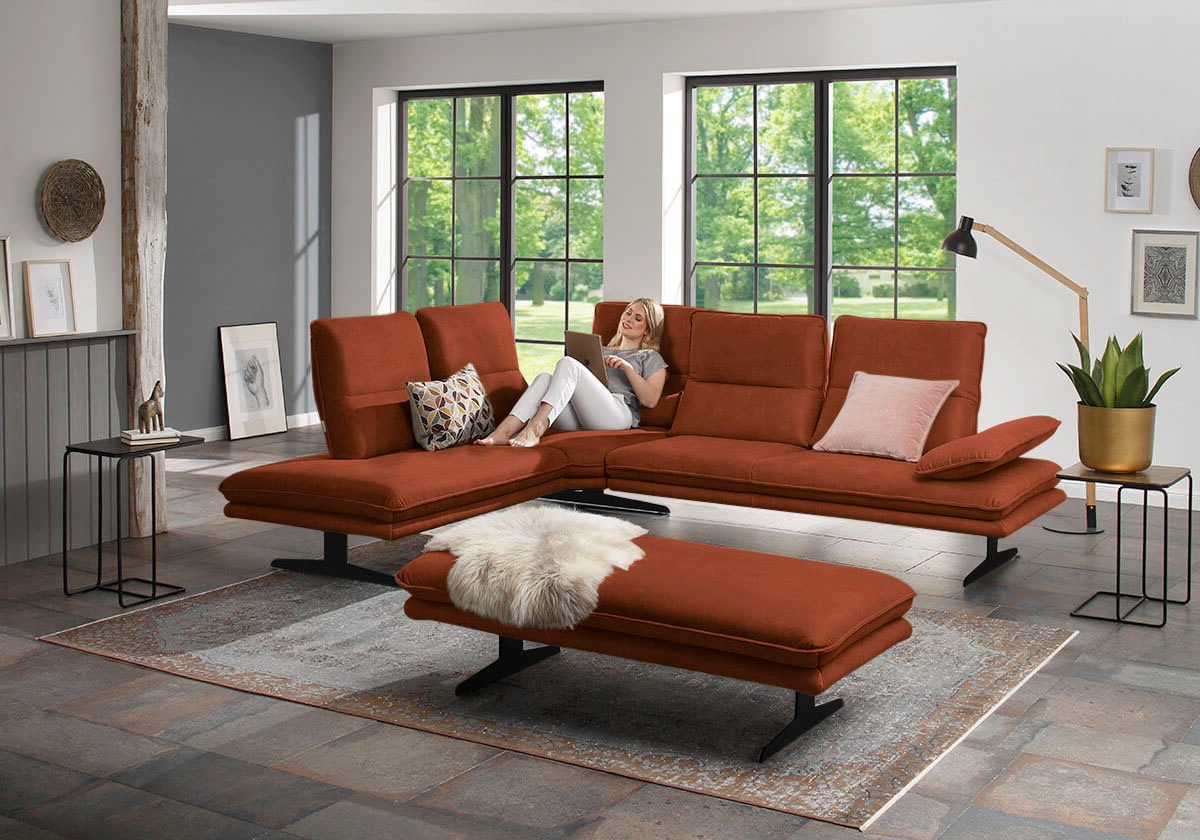 W.SCHILLIG Ecksofa »broadway, Designsofa, toller Sitzkomfort, zeitlos, eleg günstig online kaufen
