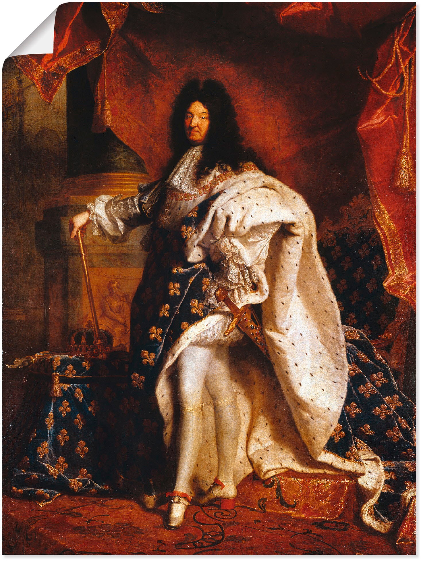 Artland Wandbild »Ludwig XIV. von Frankreich, 1701«, Menschen, (1 St.), als günstig online kaufen