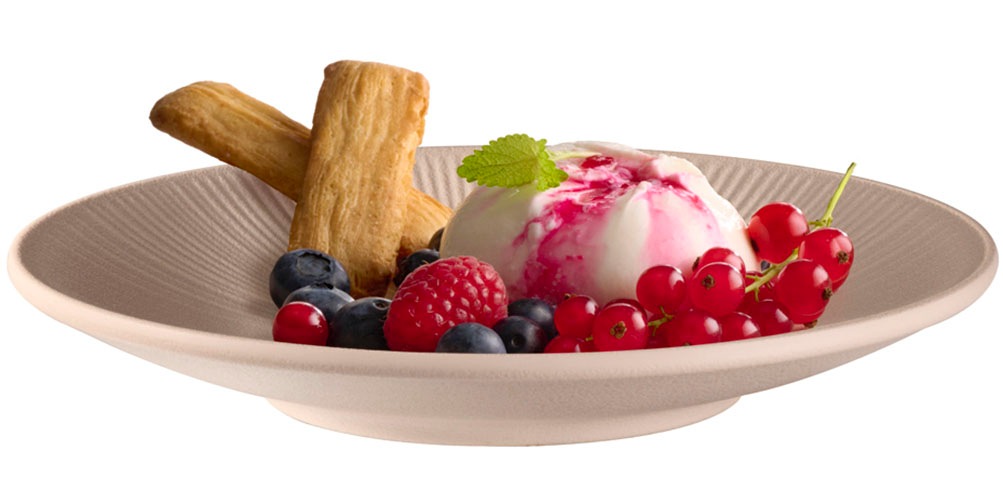 APS Teller »Servierteller "NERO" Ø 21 cm, Höhe ca. 3 cm« aus Melamin, kratzfest, bruchsicher und spülmaschinengeeignet