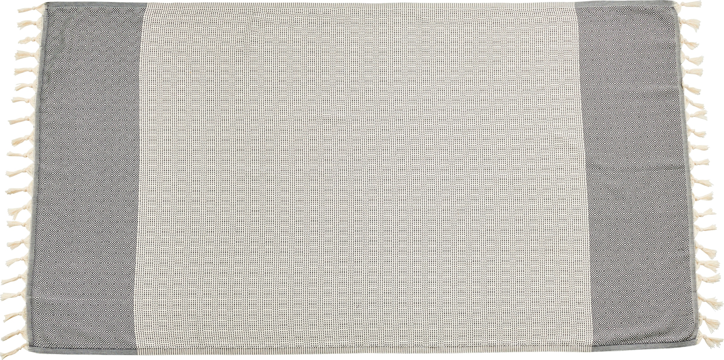 done.® Plaid »Lounge Diamond«, Leichtes Plaid mit geknoteten Fransen günstig online kaufen