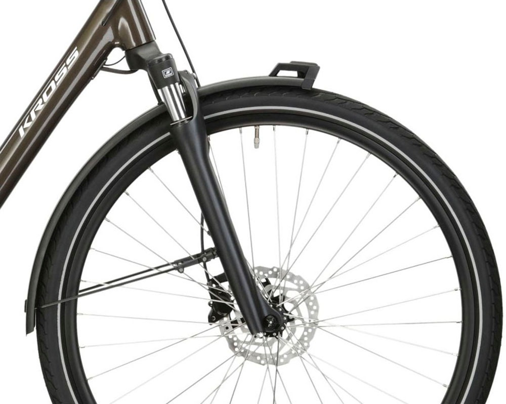 Kross E-Bike »E-Citybike Sentio Hybrid 3.0 28 Zoll braun«, 7 Gang, Shimano, DEORE T6000, Mittelmotor 250 W, Pedelec, Elektrofahrrad für Damen und Herren