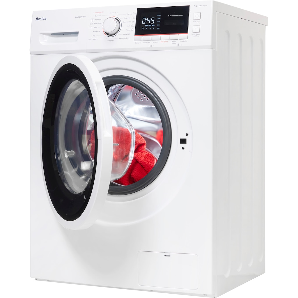 Amica Waschmaschine »WA 14690-1 W«, WA 14690-1 W, 7 kg, 1400 U/min