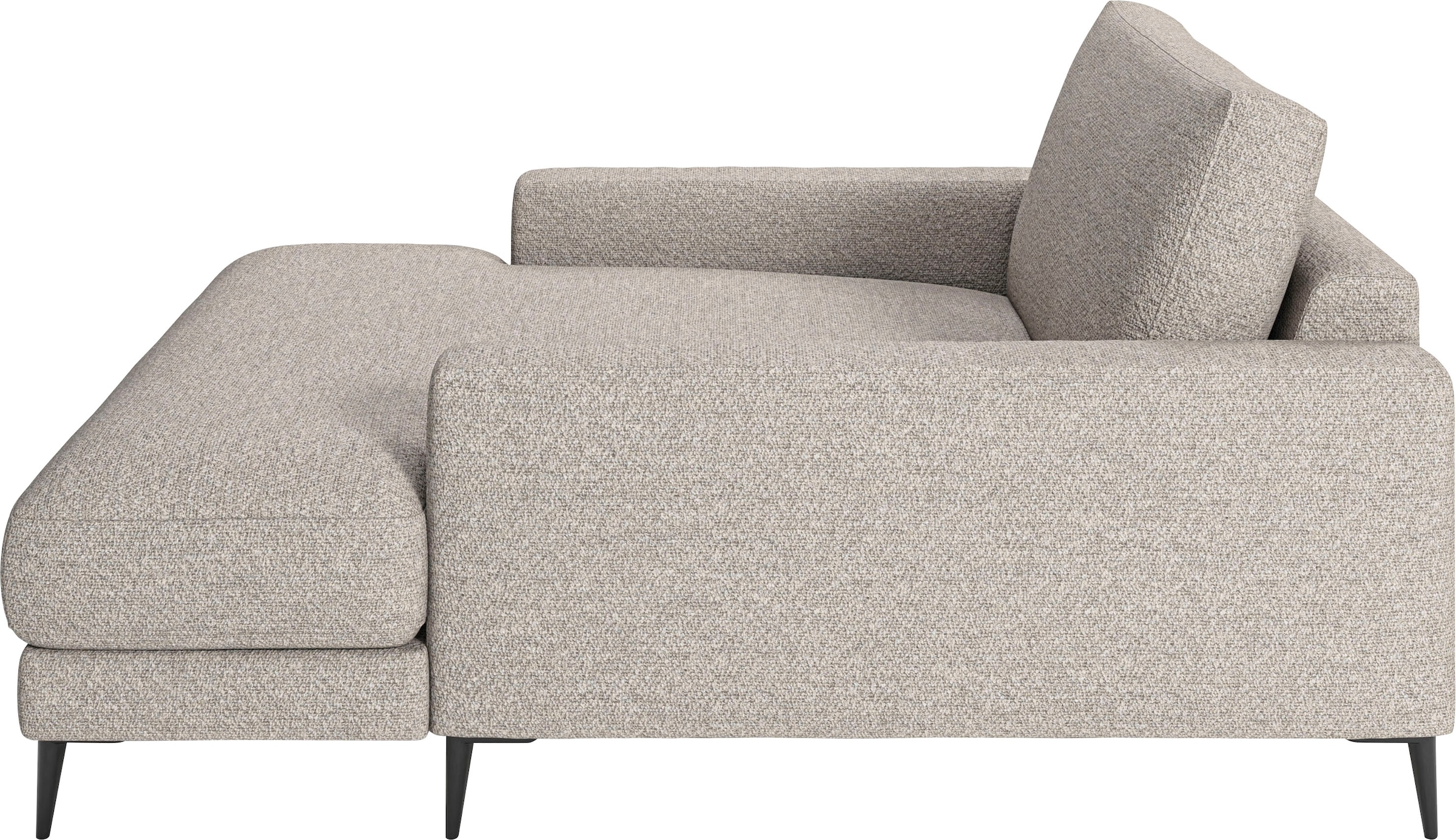 INOSIGN Chaiselongue »Downtown Loungemöbel zum Relaxen, B/T/H: 132/170/84 cm«, auch in Bouclé, Cord und Easy care - leicht mir Wasser zu reinigen