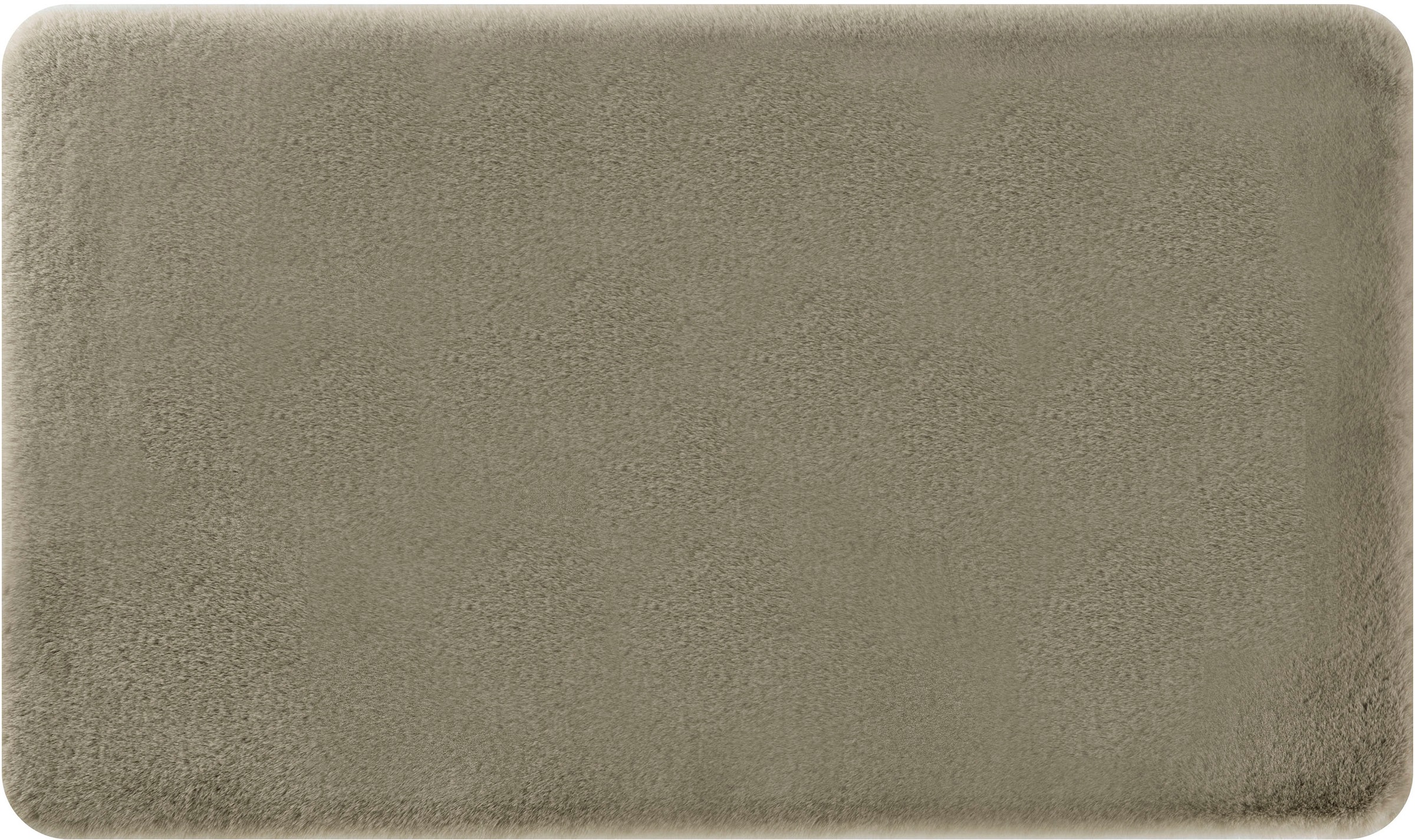 my home Badematte »Valeria, Kaninchenfell-Haptik«, rutschhemmend beschichtet, fußbodenheizungsgeeignet-strapazierfähig, Kunstfell, weicher Badteppich
