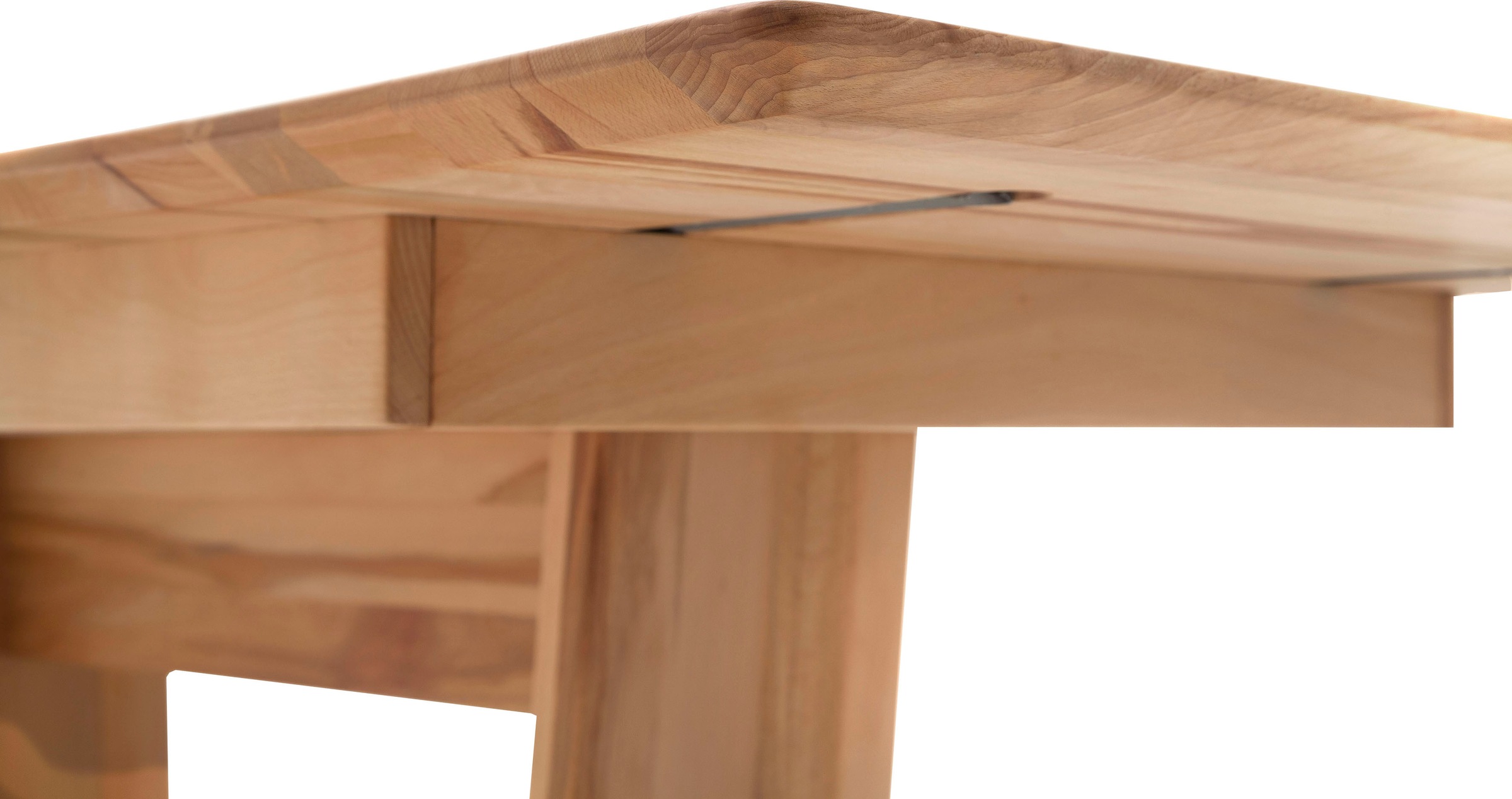 MCA furniture Esstisch »Cuba«, Esstisch Massivholz ausziehbar, Tischplatte mit Synchronauszug