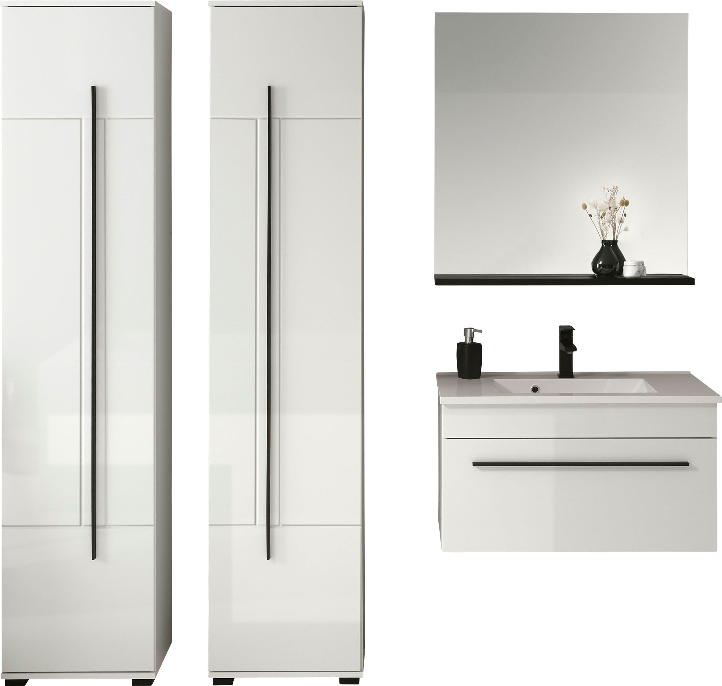 INOSIGN Badmöbel-Set »Cantara, Bad im modernen Design, 4-teiliges Badezimme günstig online kaufen