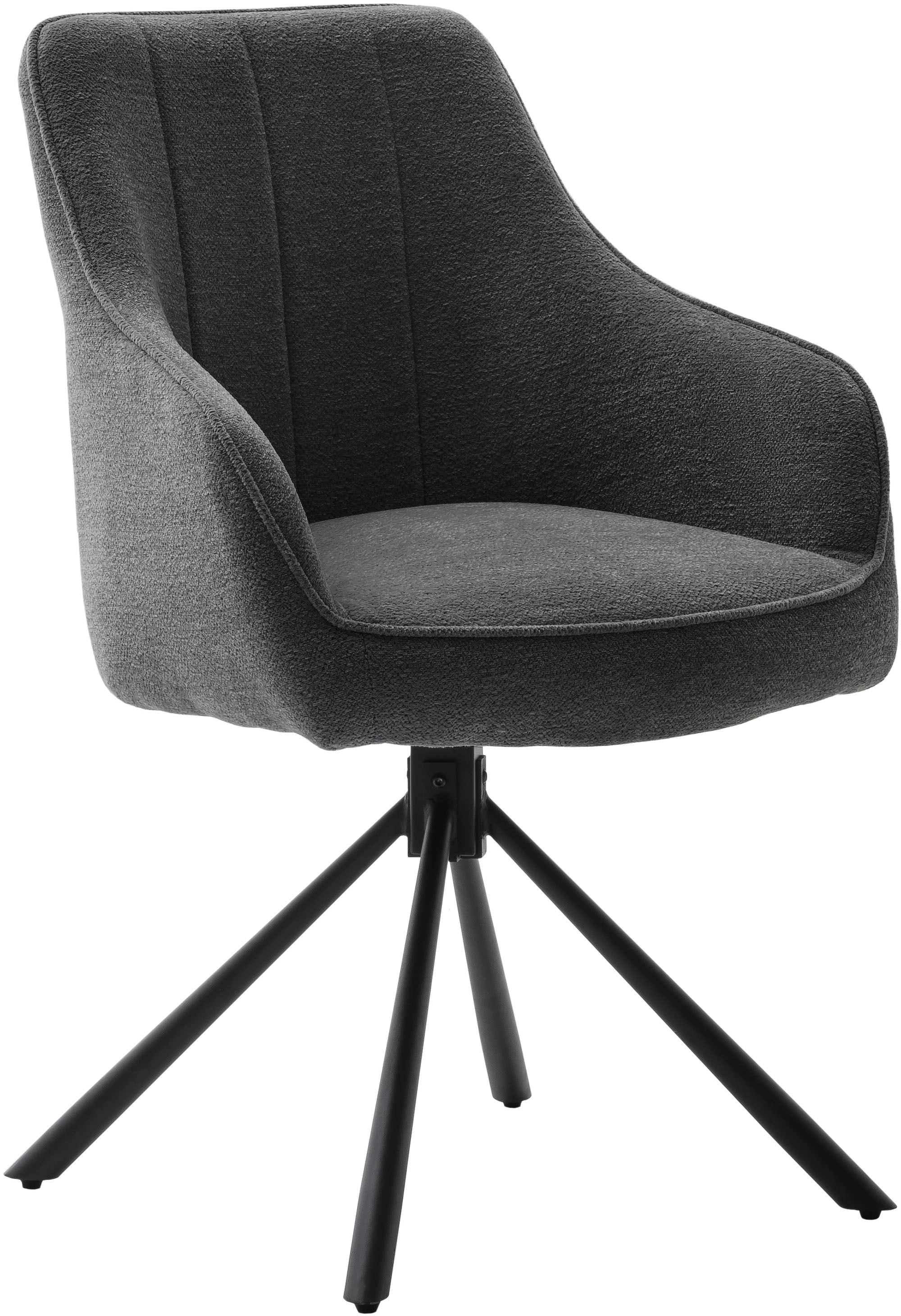MCA furniture Esszimmerstuhl »KASAMA«, Strukturstoff, (2er-Set), 180° drehb günstig online kaufen