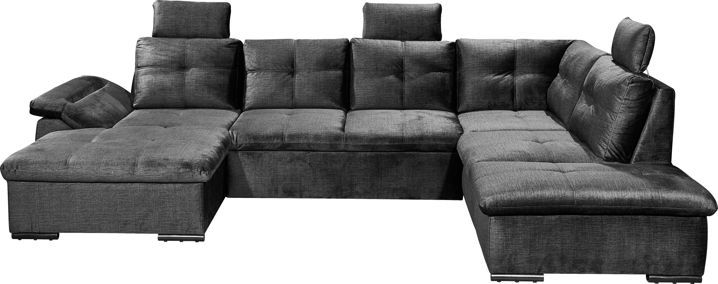 ED EXCITING DESIGN Wohnlandschaft "Alija U-Form", mit Bettfunktion, Bettkas günstig online kaufen
