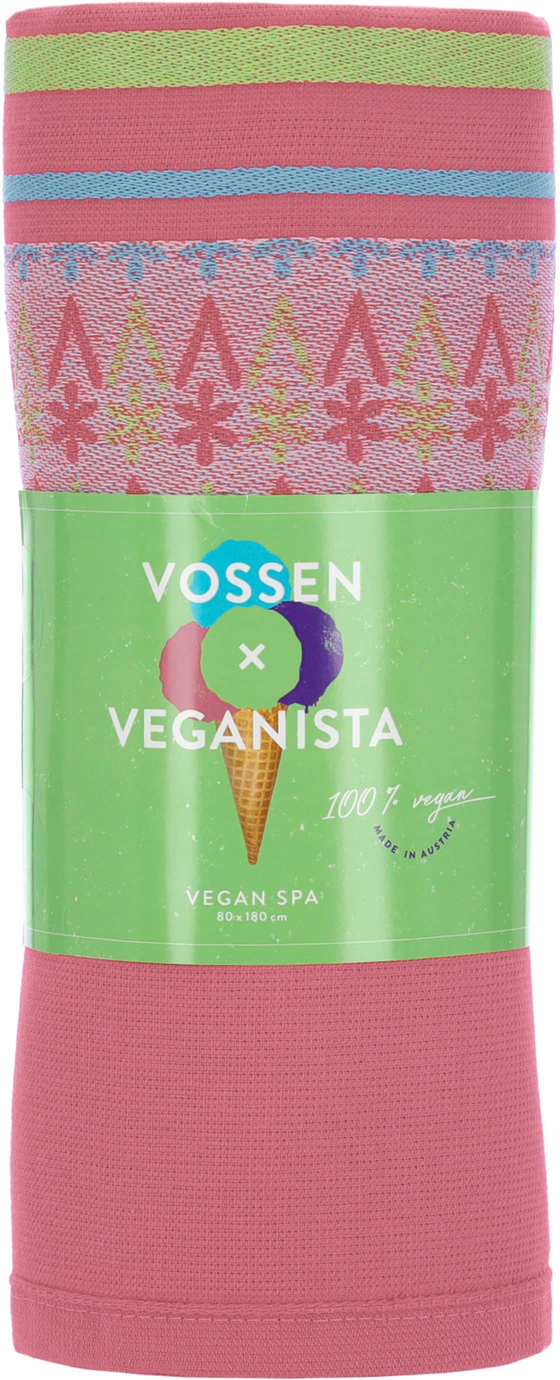 Vossen Hamamtuch »vegan spa«, bequem bestellen geometrischen mit im Design Elementen und All-Over schnell (1 St.)