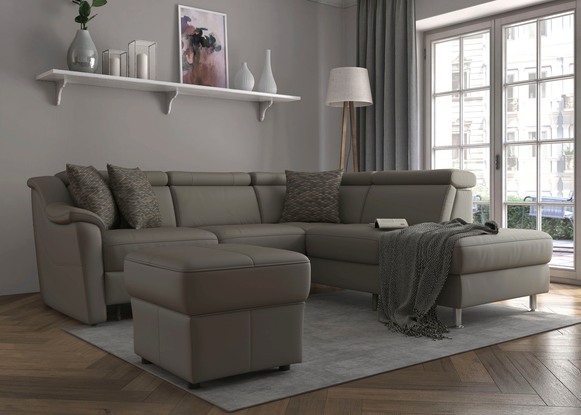 sit&more Ecksofa »Freetown L-Form«, inklusive Kopfteilverstellung und komfo günstig online kaufen