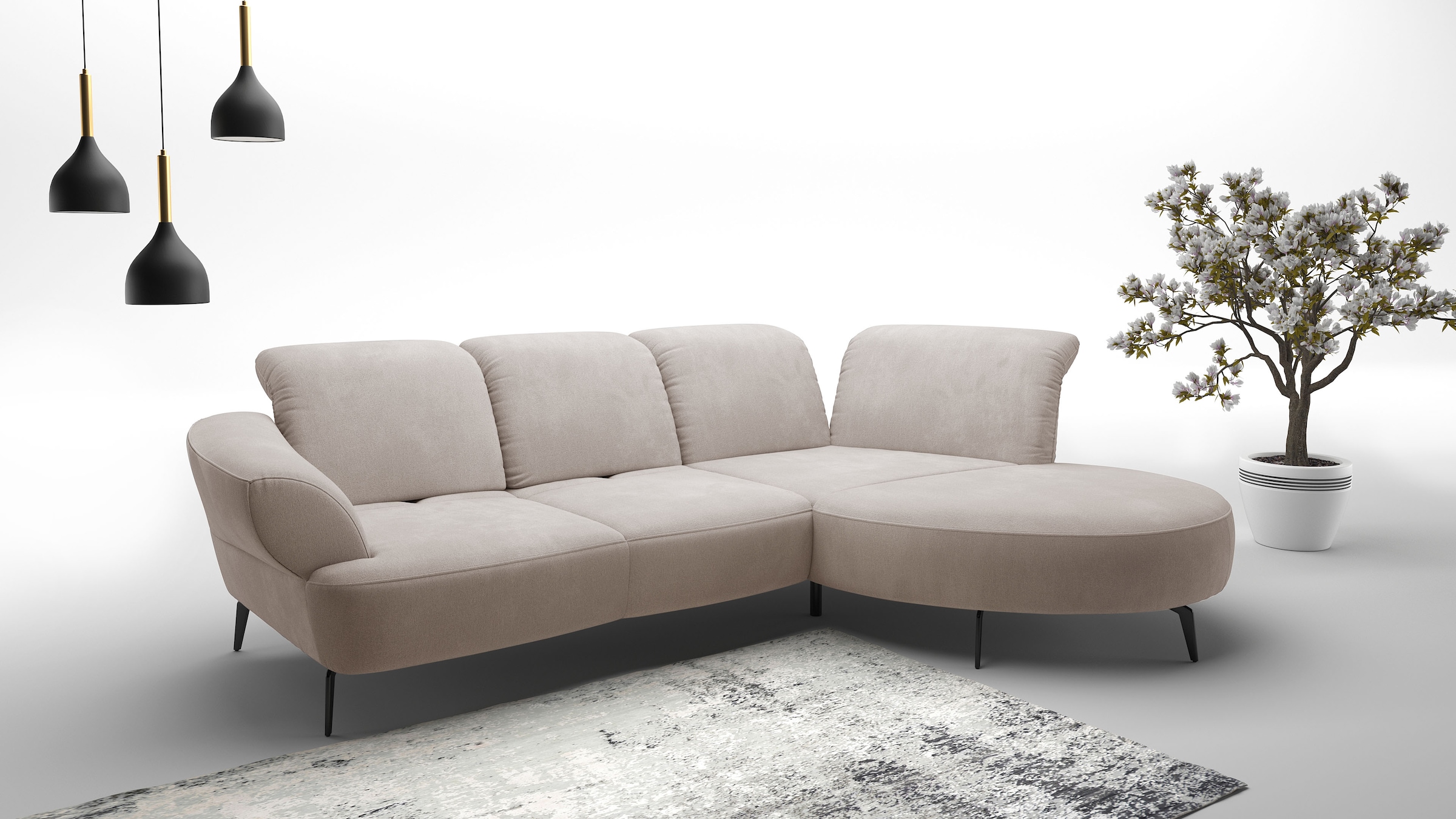 sit&more Ecksofa »Dance, L-Form, inkl. Sitztiefenverstellung« inkl. Click&S günstig online kaufen